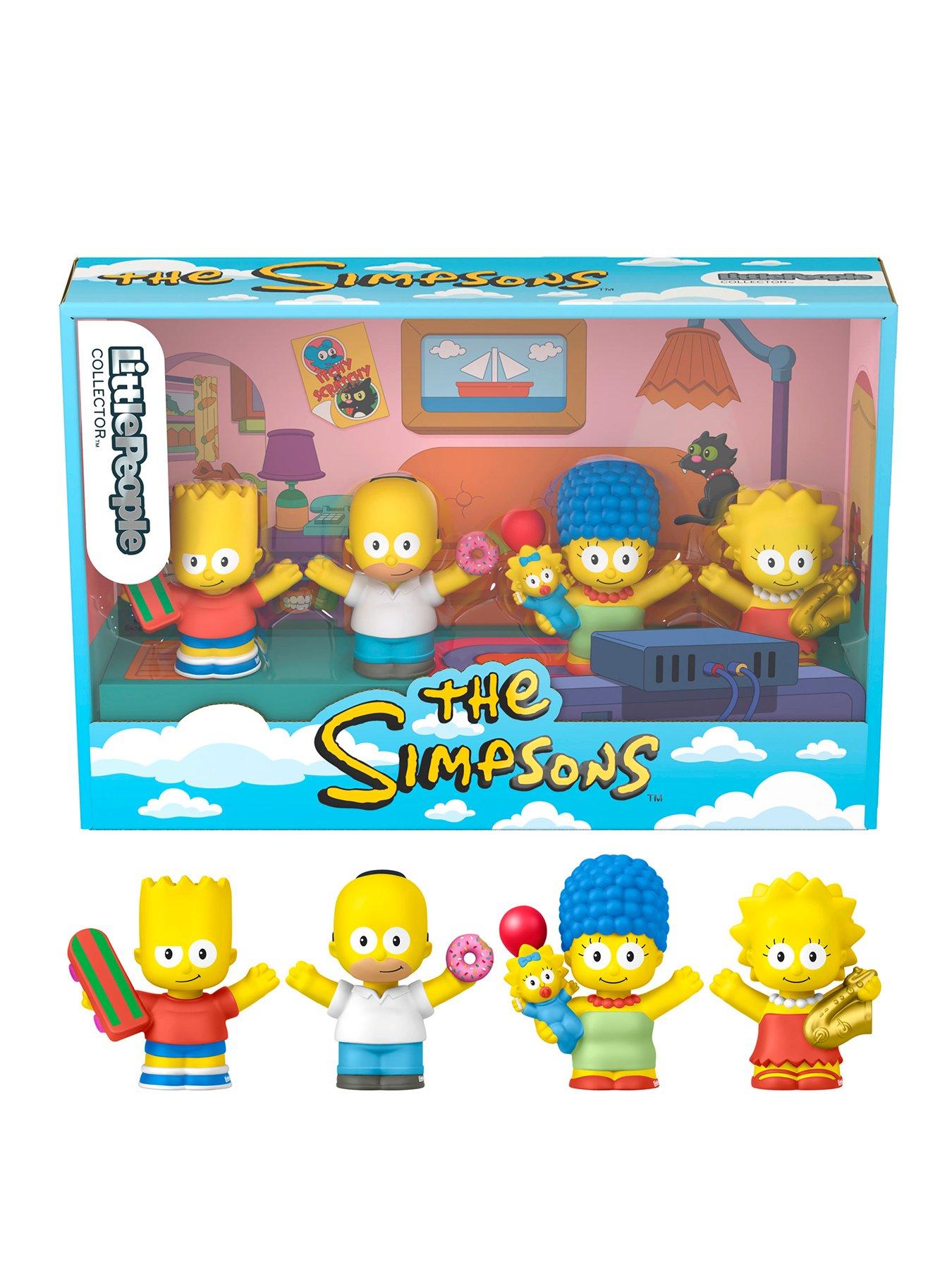 Fisher-Price Little People Collector The Simpsons TV Series Special Edition Set for Fans, 4 Figures