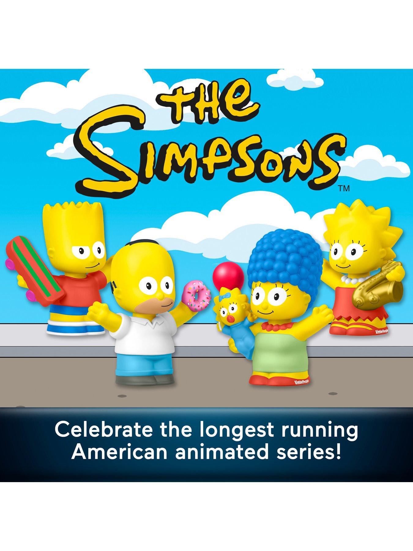 Image 2 of 8 of Fisher-Price Little People Collector The Simpsons TV Series Special Edition Set for Fans, 4 Figures