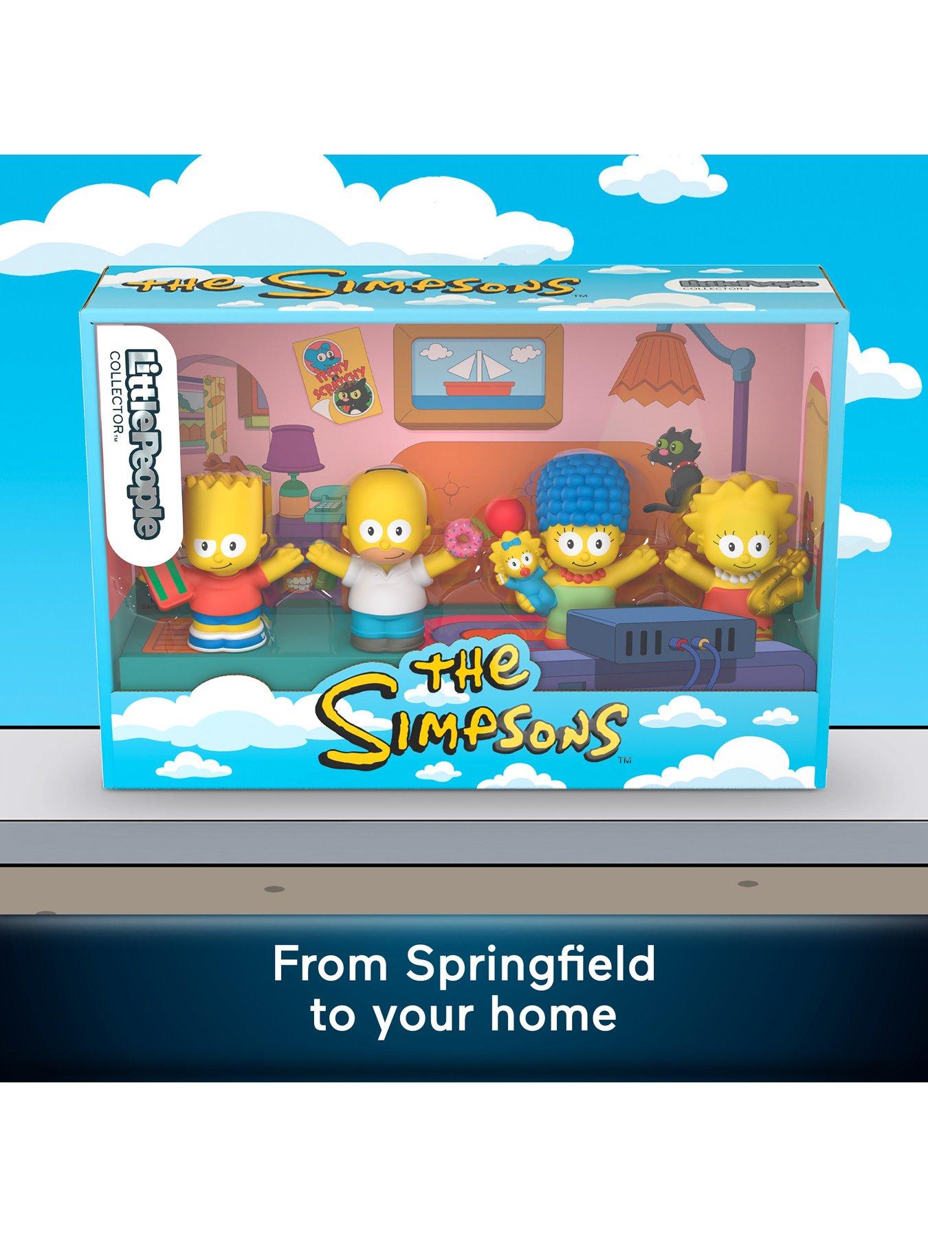 Image 3 of 8 of Fisher-Price Little People Collector The Simpsons TV Series Special Edition Set for Fans, 4 Figures