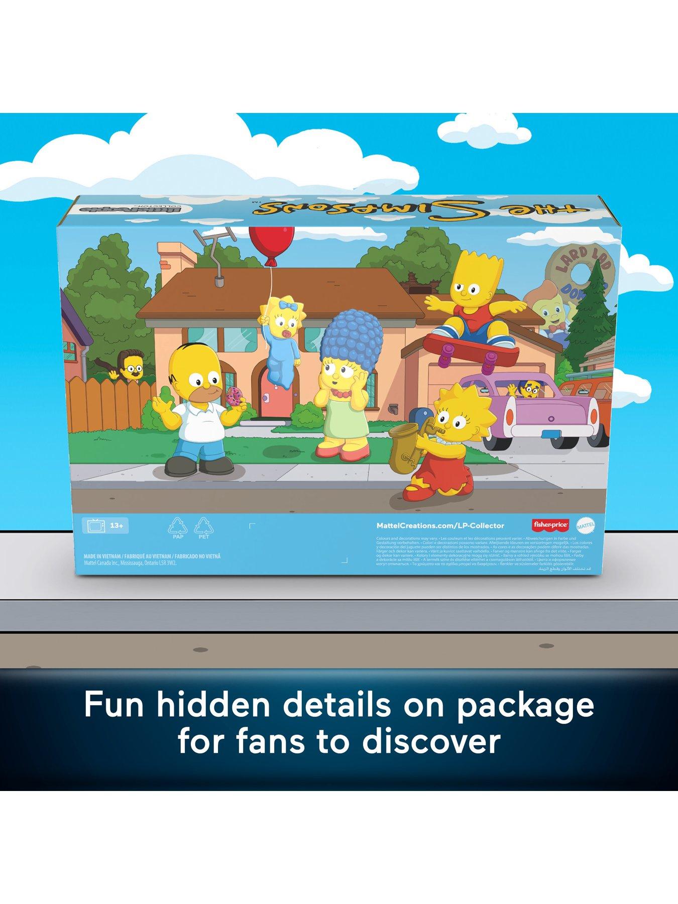 Image 4 of 8 of Fisher-Price Little People Collector The Simpsons TV Series Special Edition Set for Fans, 4 Figures