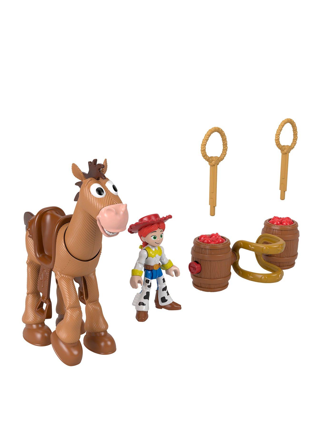 Imaginext Jessie  &  Bullseye Play Set, Projectiles  &  Saddle, Inspired by Disney and Pixar Toy Story