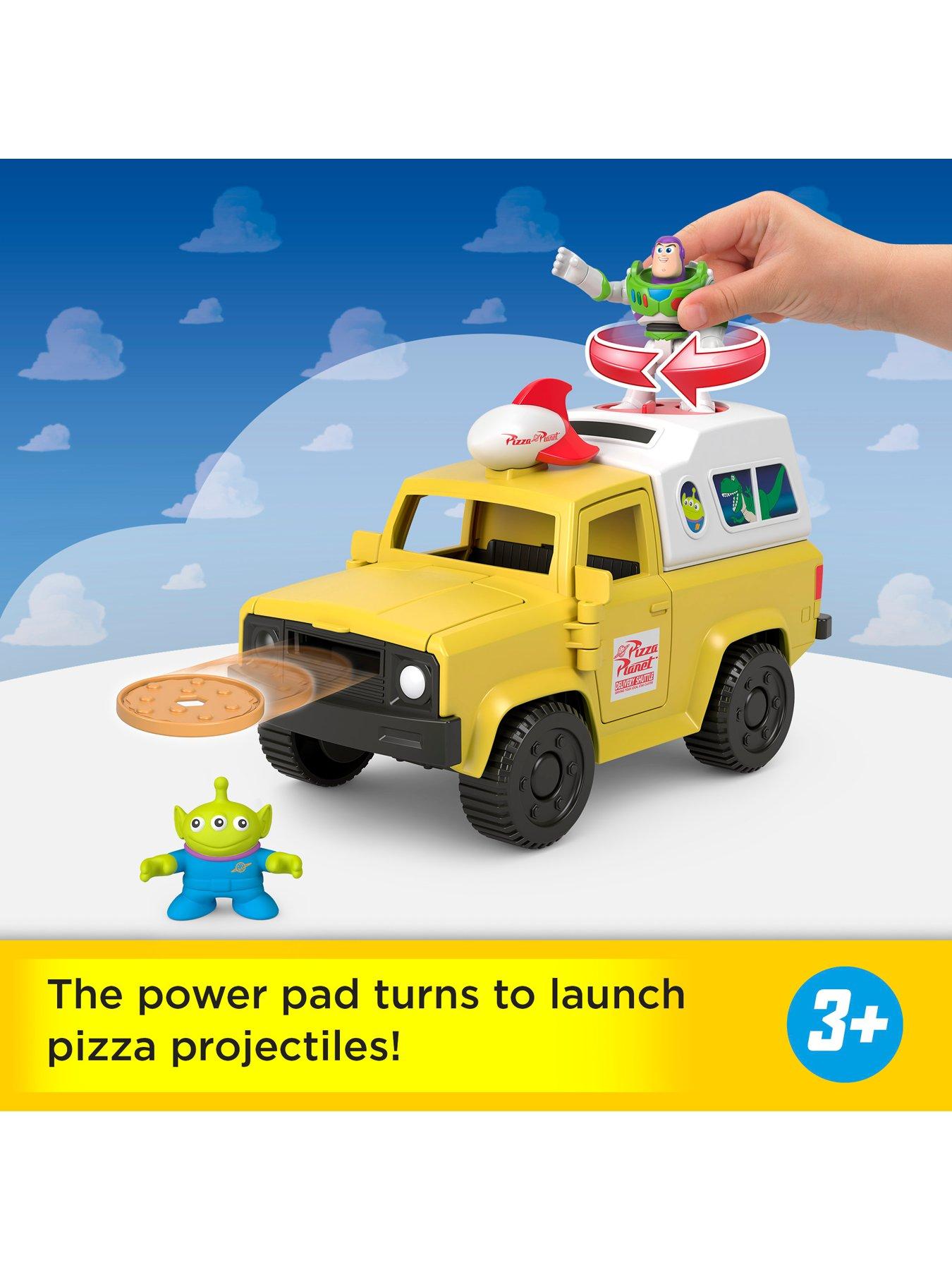 Image 2 of 7 of Imaginext Disney and Pixar Toy Story Pizza Planet Truck with Buzz Lightyear &amp; Alien Action Figures