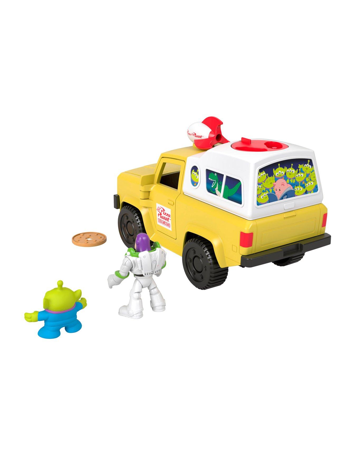 Image 4 of 7 of Imaginext Disney and Pixar Toy Story Pizza Planet Truck with Buzz Lightyear &amp; Alien Action Figures