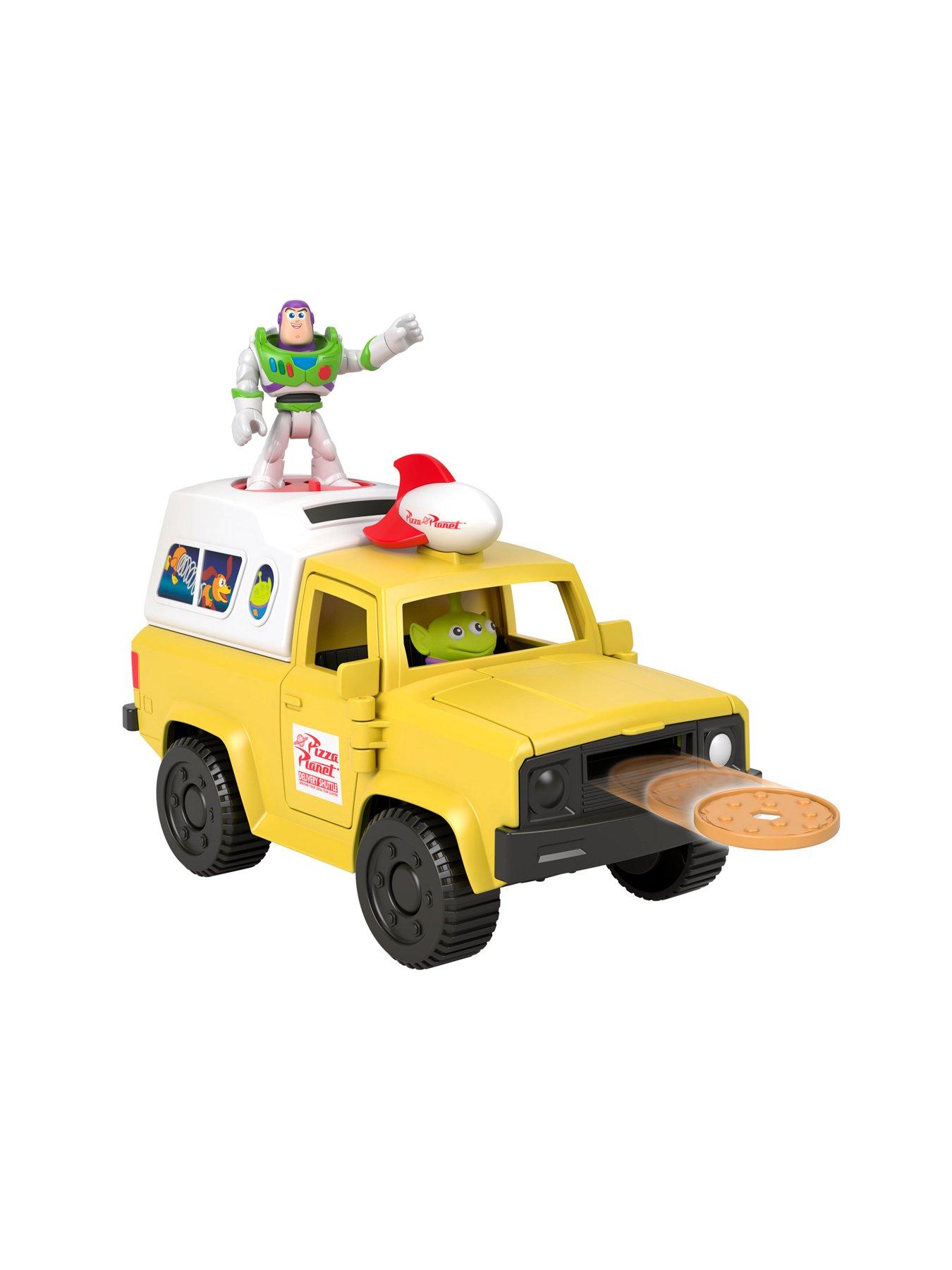 Image 5 of 7 of Imaginext Disney and Pixar Toy Story Pizza Planet Truck with Buzz Lightyear &amp; Alien Action Figures