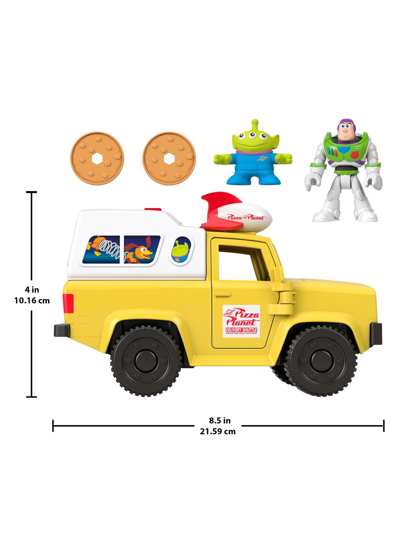 Image 6 of 7 of Imaginext Disney and Pixar Toy Story Pizza Planet Truck with Buzz Lightyear &amp; Alien Action Figures