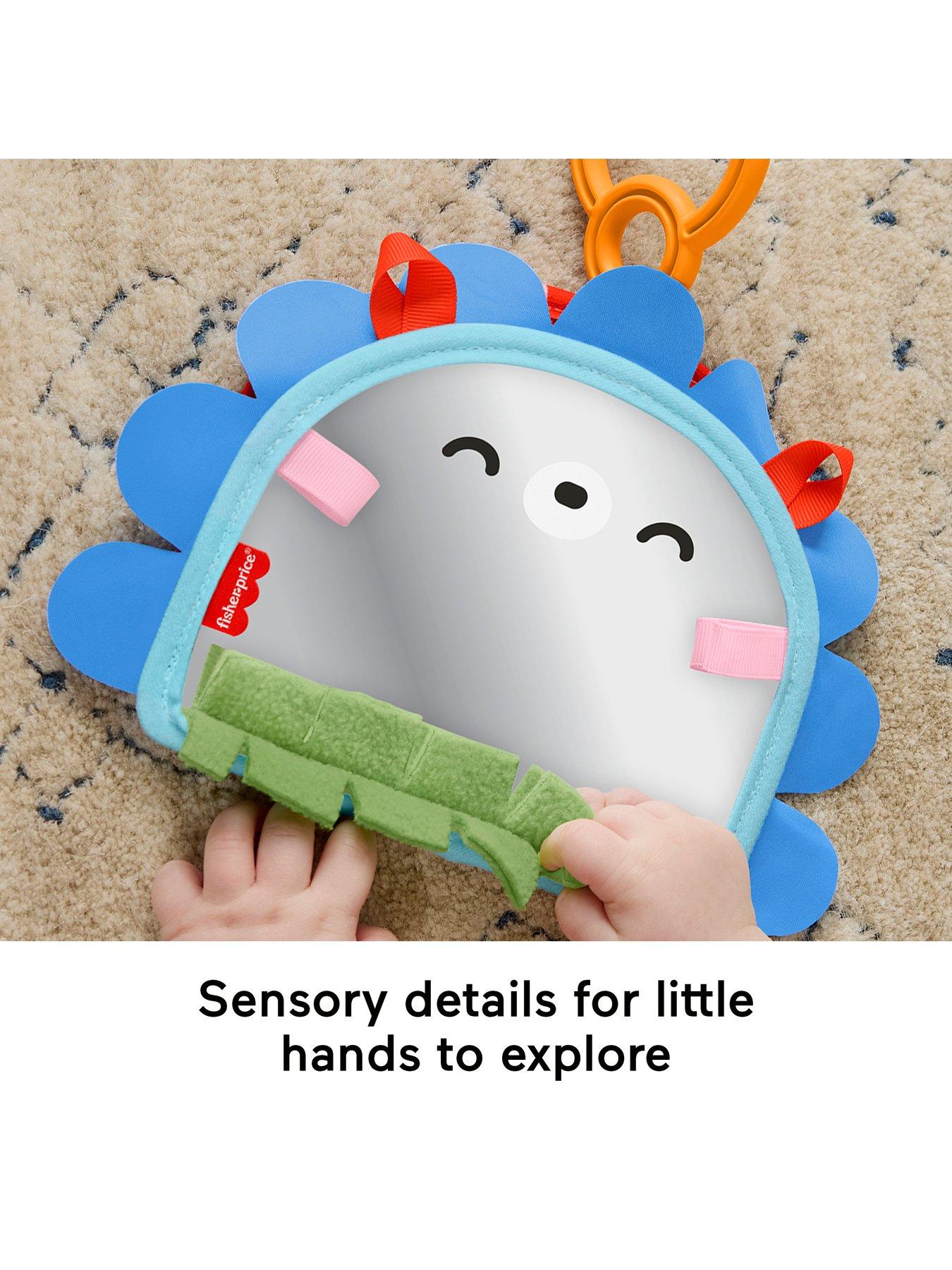 Image 3 of 7 of Fisher-Price Prop 'n Go Portable Mirror Baby Tummy Time Sensory Activity Toy for Newborns