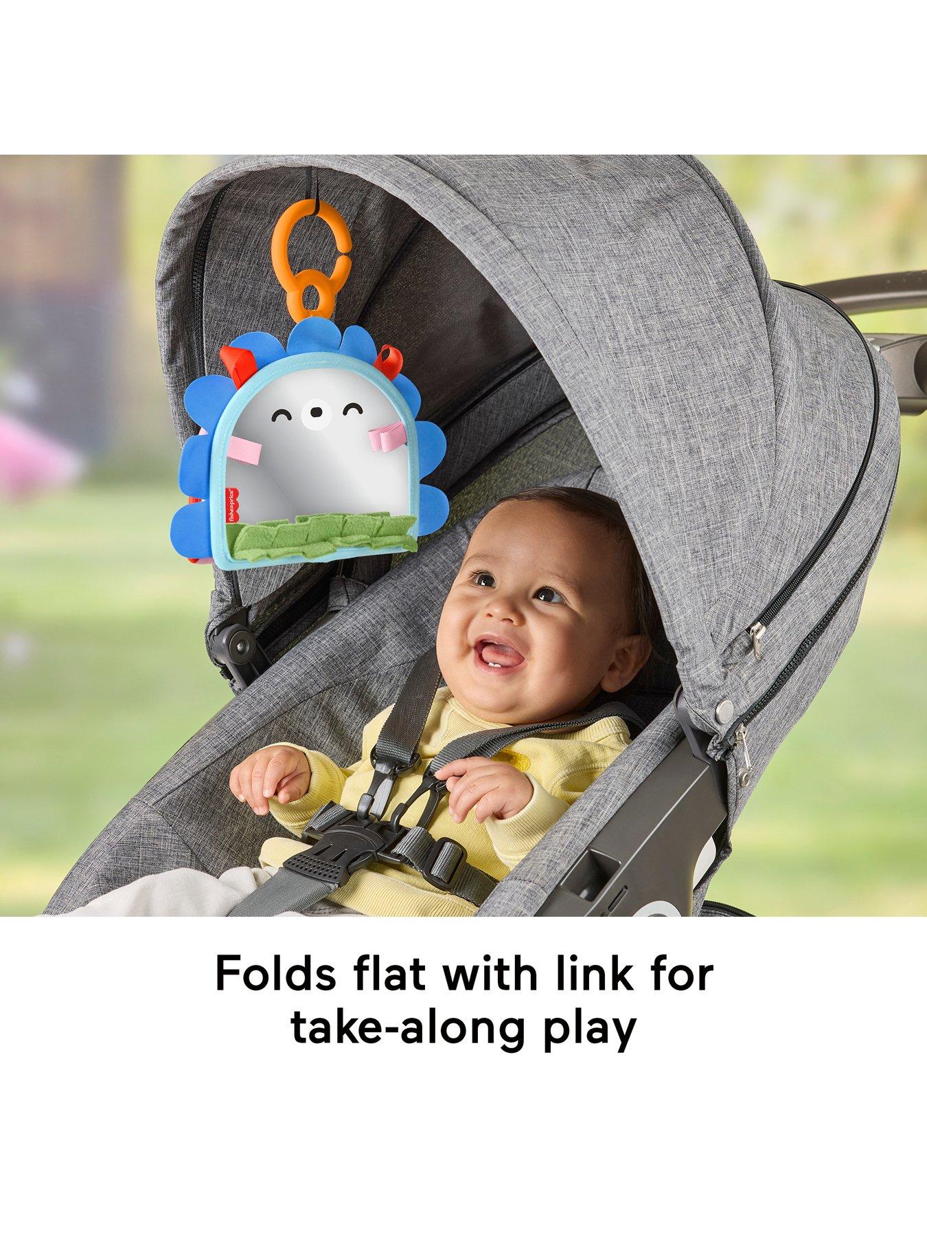 Image 5 of 7 of Fisher-Price Prop 'n Go Portable Mirror Baby Tummy Time Sensory Activity Toy for Newborns