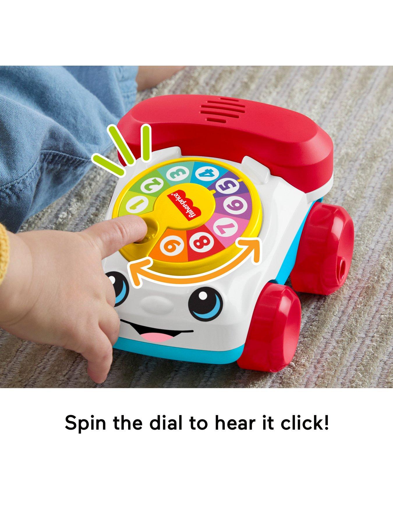Image 3 of 7 of Fisher-Price Chatter Telephone Vehicle Push-Along Toy with Sounds for Baby &amp; Toddler