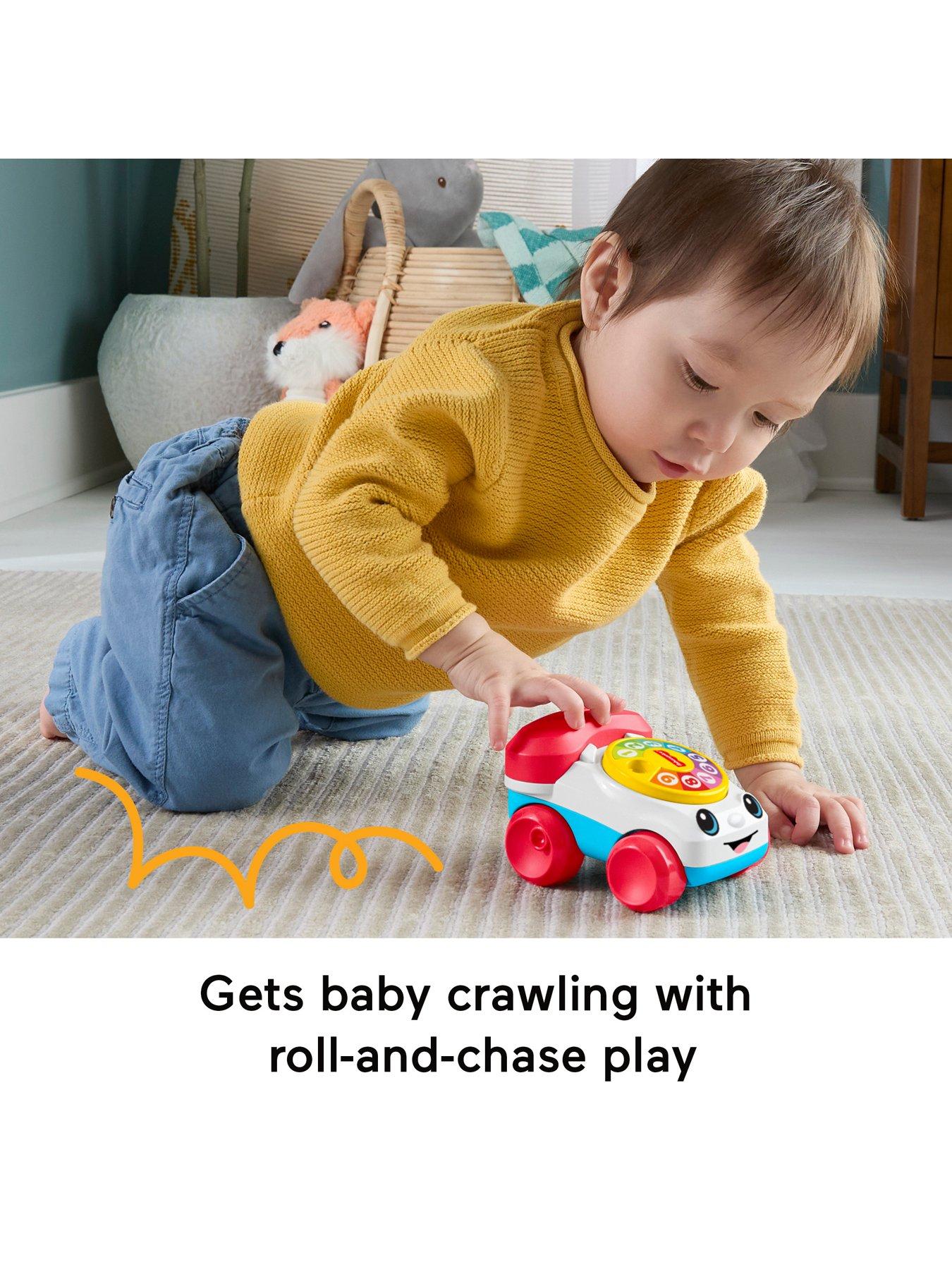 Image 4 of 7 of Fisher-Price Chatter Telephone Vehicle Push-Along Toy with Sounds for Baby &amp; Toddler
