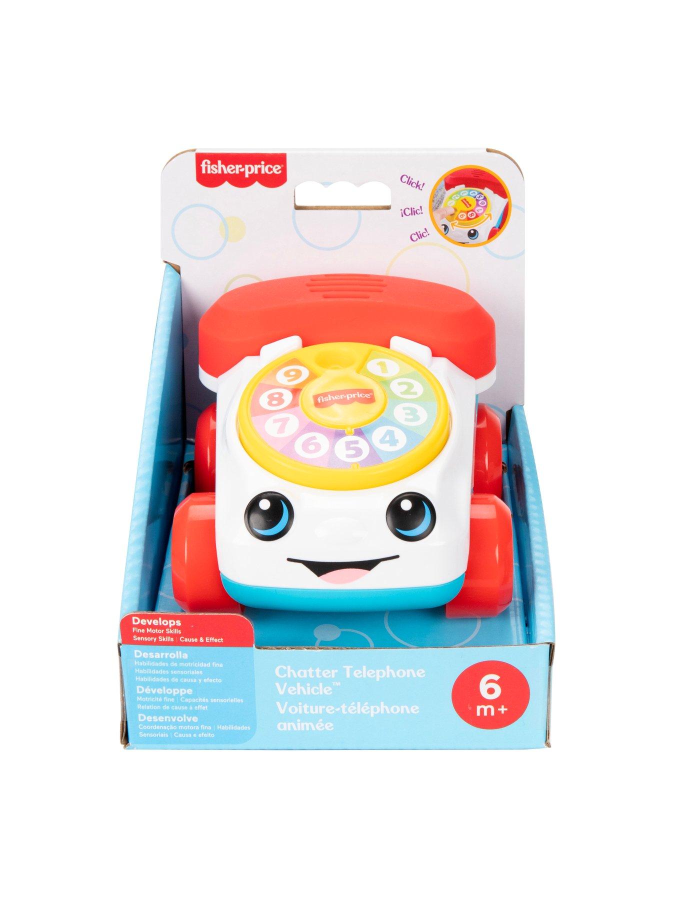 Image 7 of 7 of Fisher-Price Chatter Telephone Vehicle Push-Along Toy with Sounds for Baby &amp; Toddler