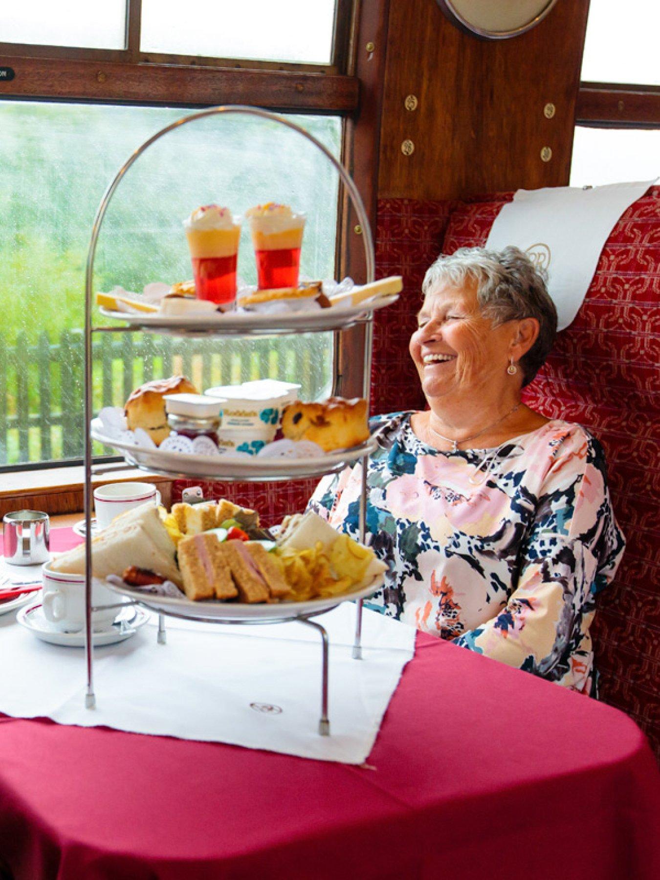 Image 2 of 5 of Virgin Experience Days Embsay & Bolton Abbey Railway Steam Train with Afternoon Tea for Two, North Yorkshire
