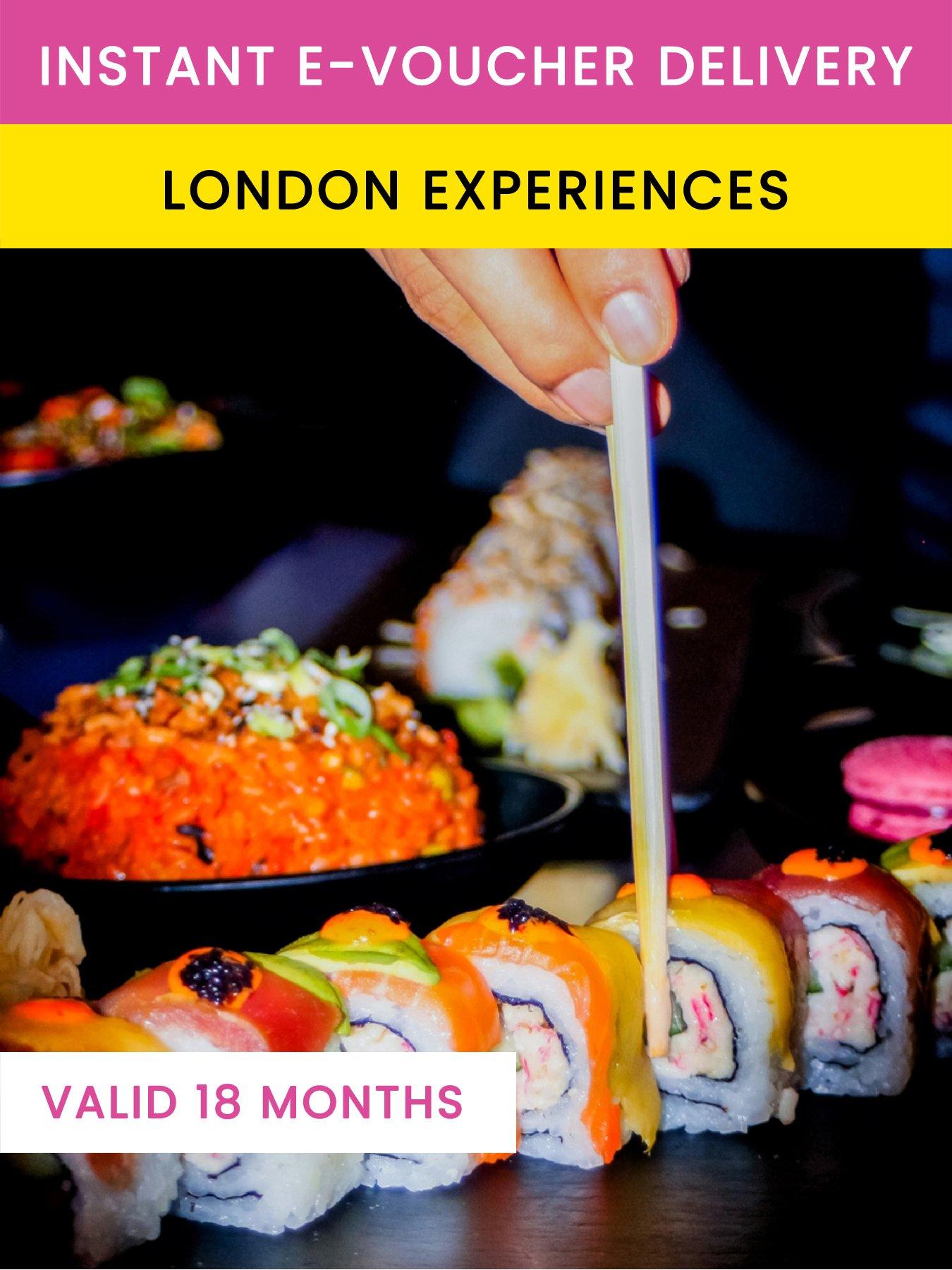 Activity Superstore Unlimited Asian Tapas & Sushi with Bottomless Beer or Wine for Two