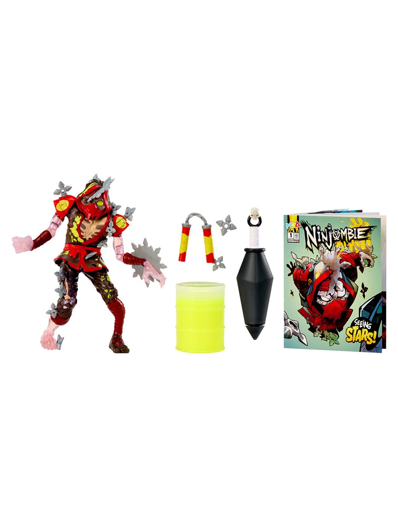  image of ninjombie-action-figure-grave-spin-ninja-zombie-with-slime