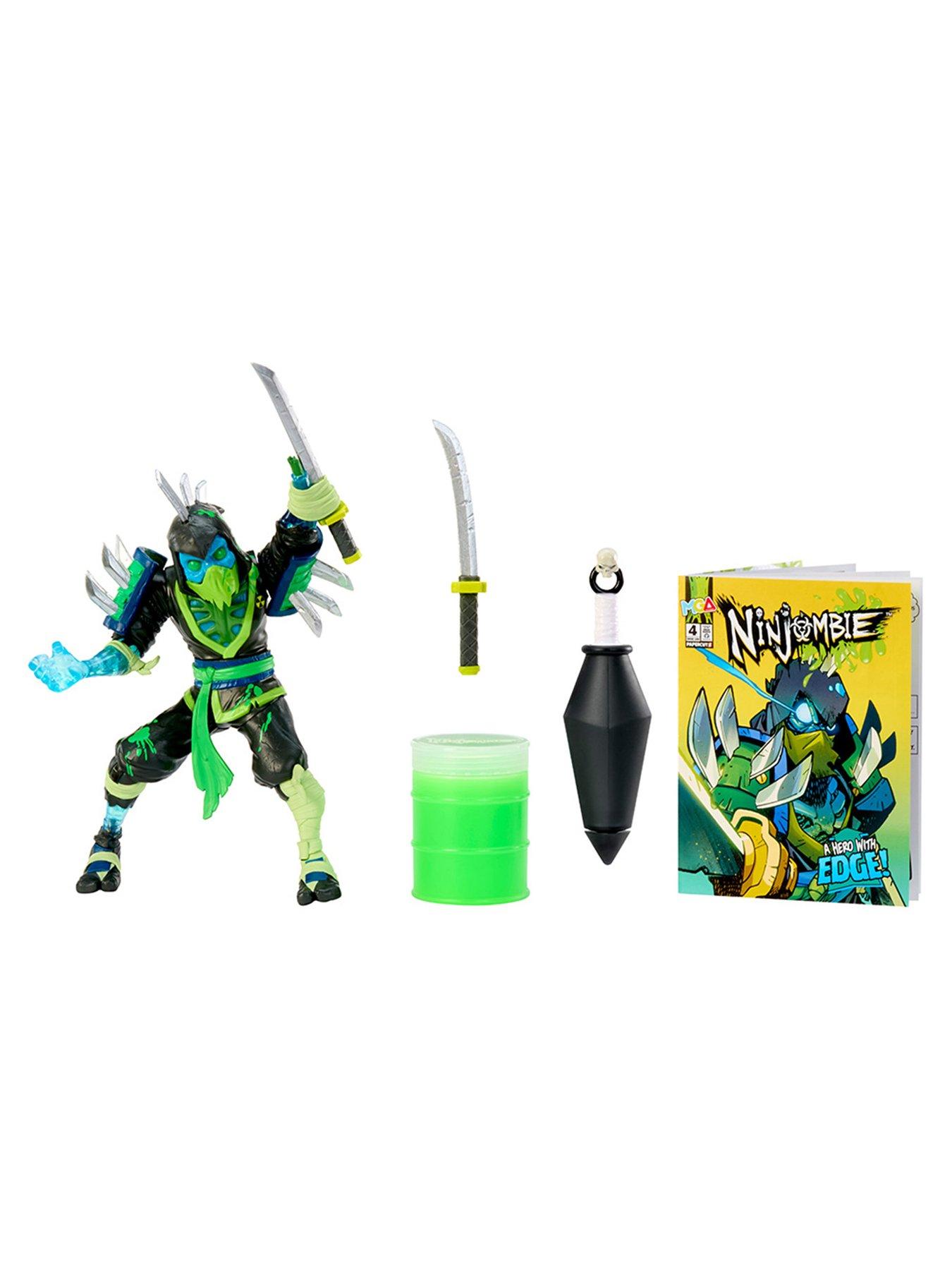 Image 6 of 8 of Ninjombie Action Figure - Sword Lord, Ninja Zombie with Slime