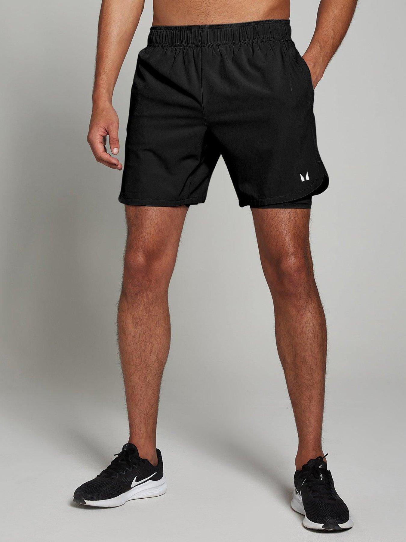 MyProtein Mens Training 2-In-1 7 Inch Shorts - Black
