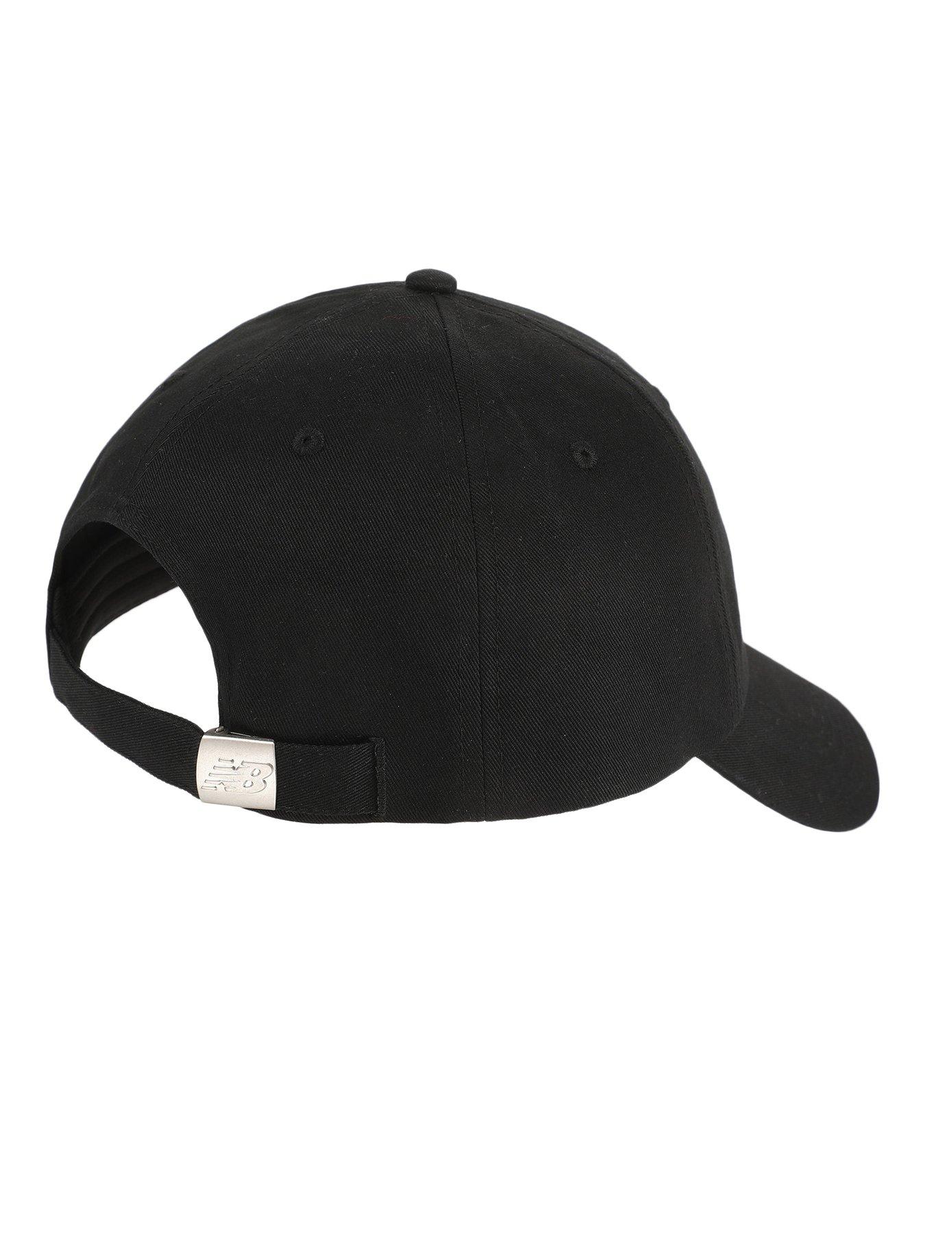 back image of new-balance-unisex-6-panel-nb-patch-logo-hat--black