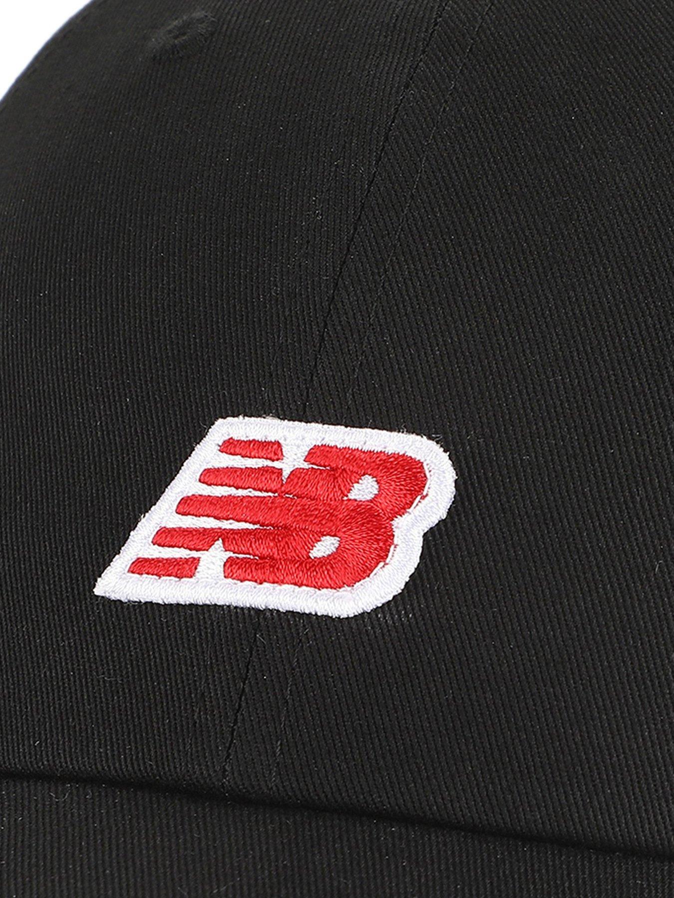  image of new-balance-unisex-6-panel-nb-patch-logo-hat--black