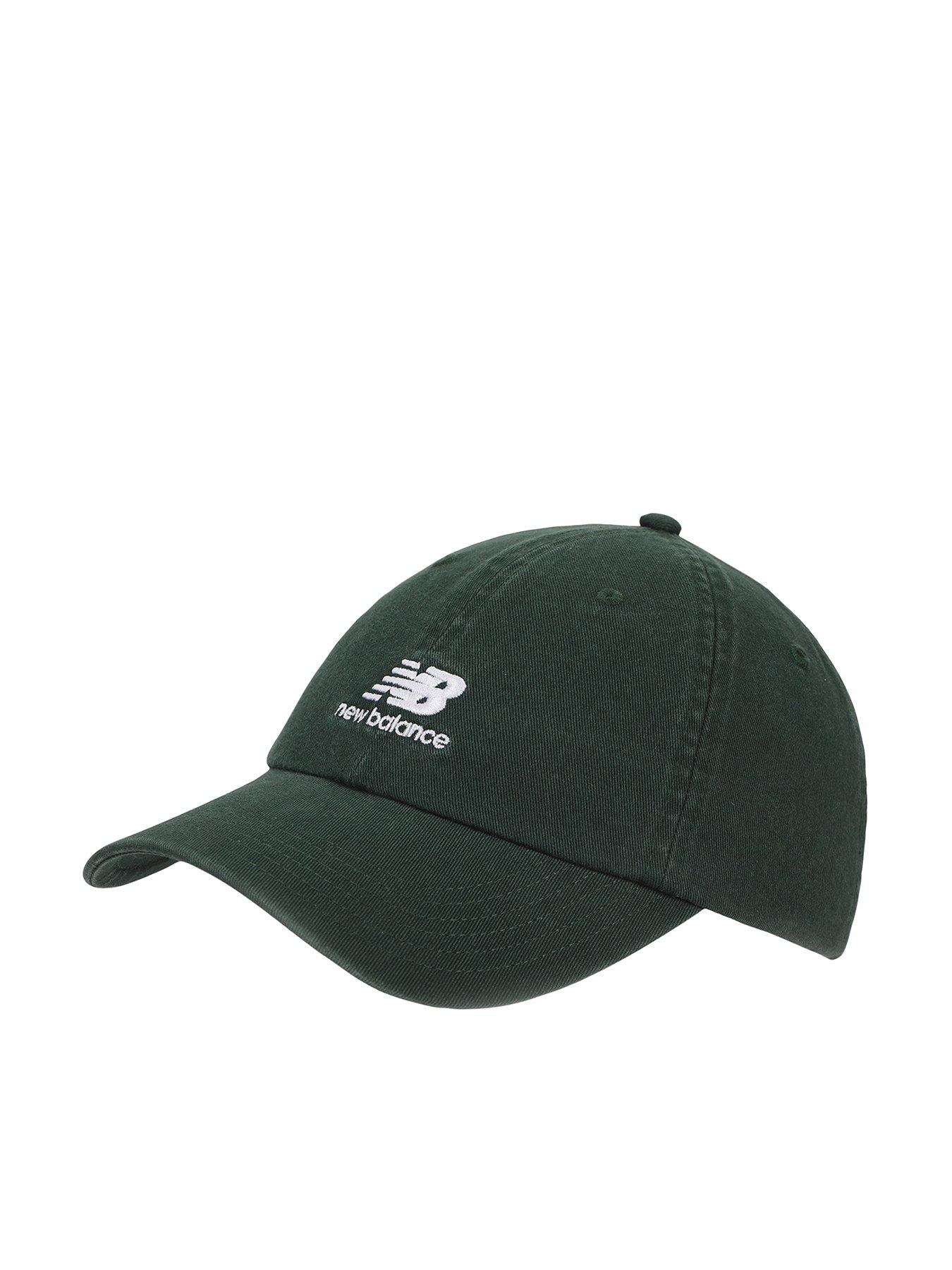 New Balance Unisex 6 Panel Flying NB Stacked Logo- Green