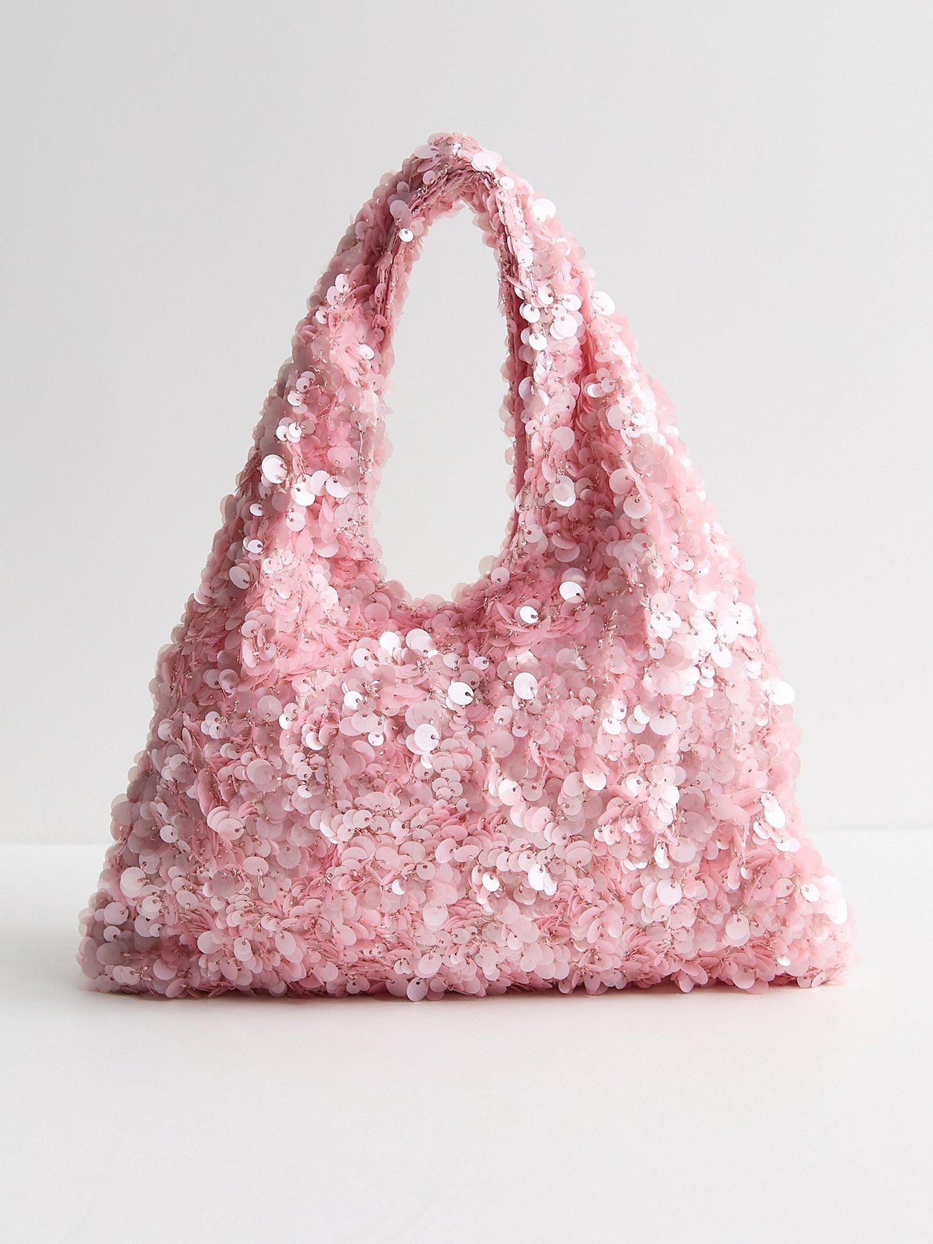 Image 2 of 5 of New Look Sequinned Grab Bag - Light Pink
