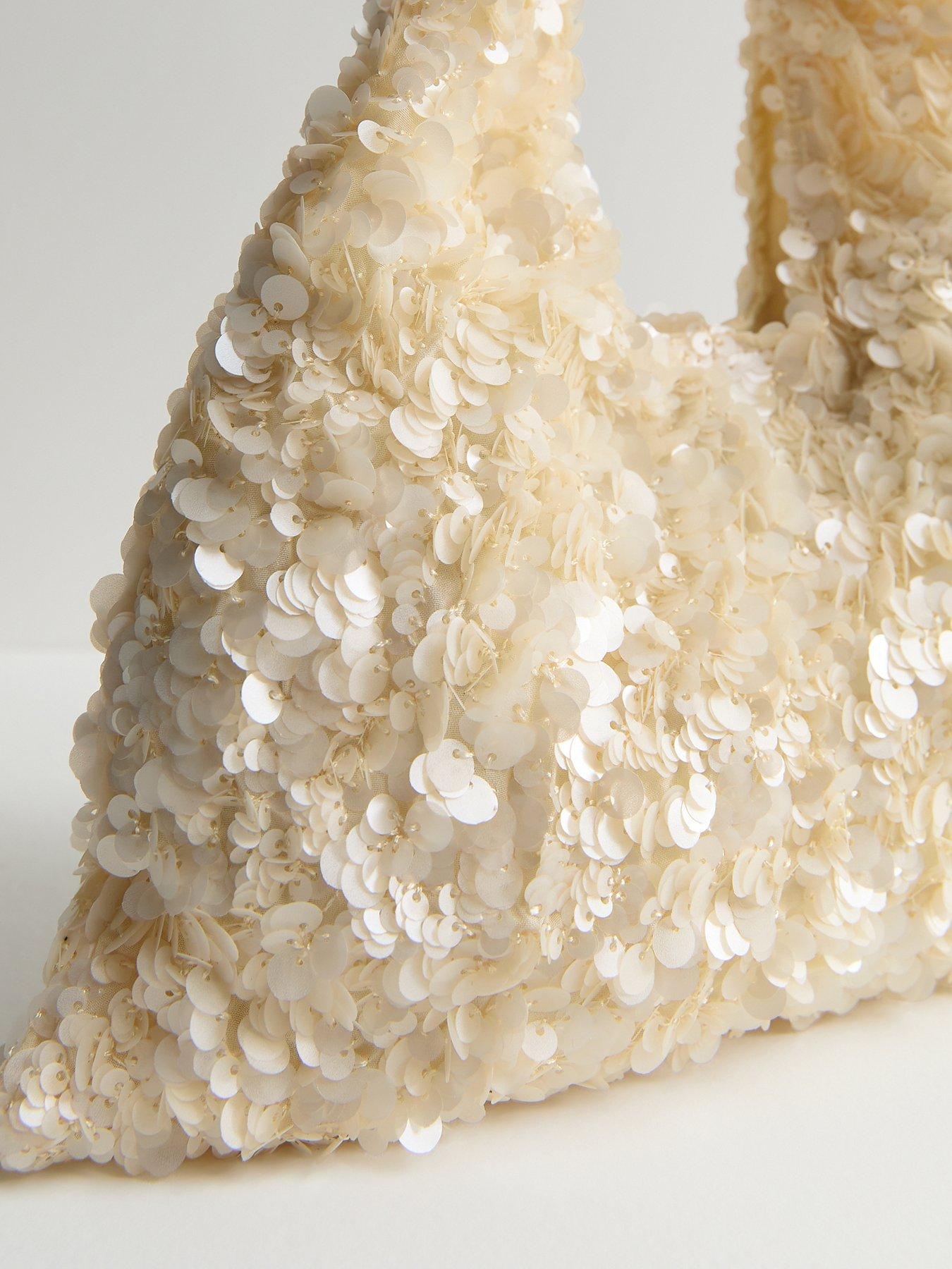  image of new-look-sequinned-grab-bag-cream