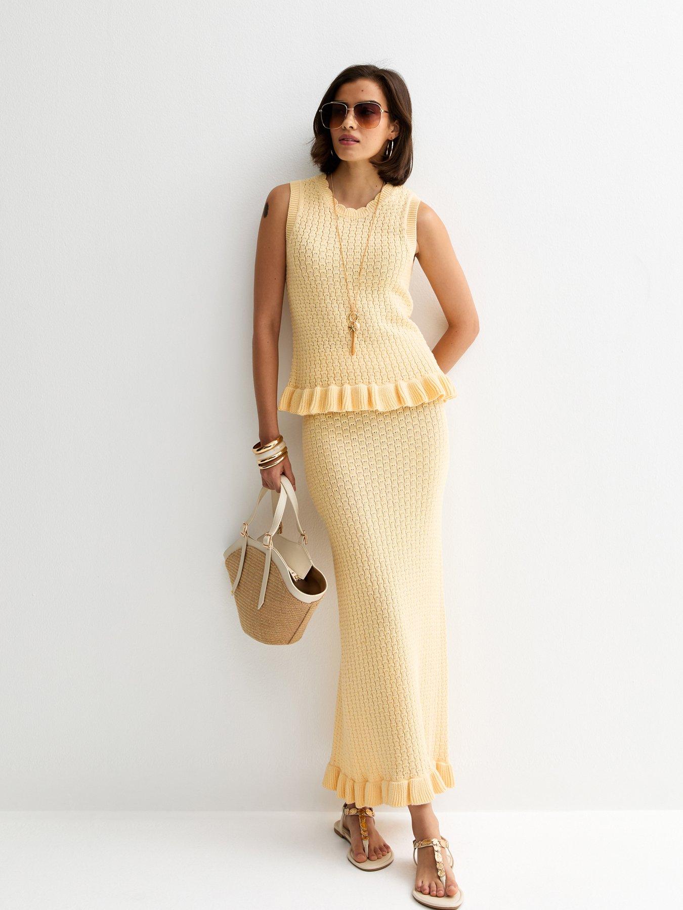 New Look Woven Trapeze Handbag - Stone