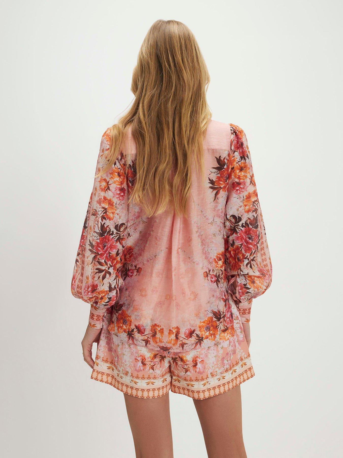  image of river-island-printed-blouse-pink