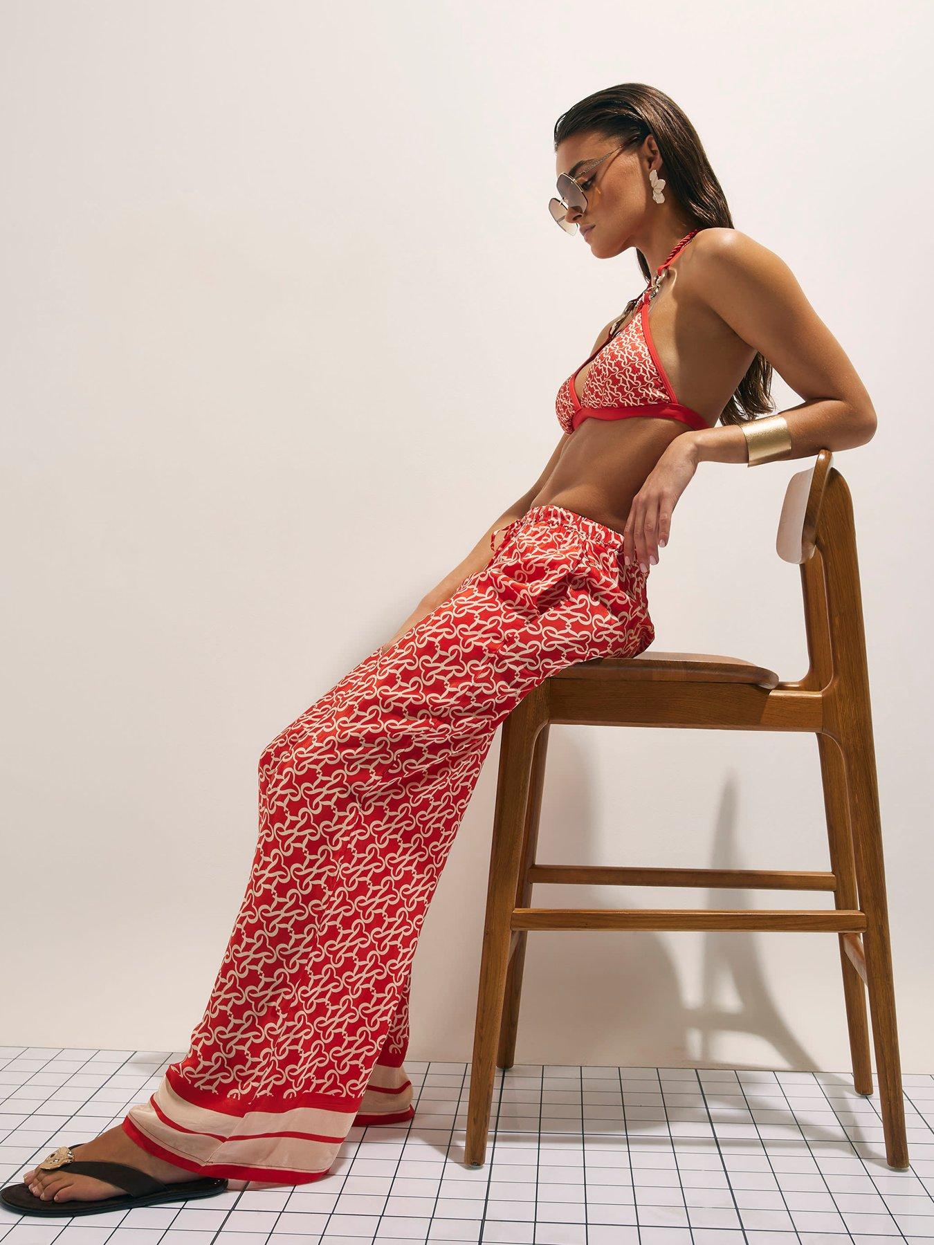  image of river-island-monogram-trousers-orange