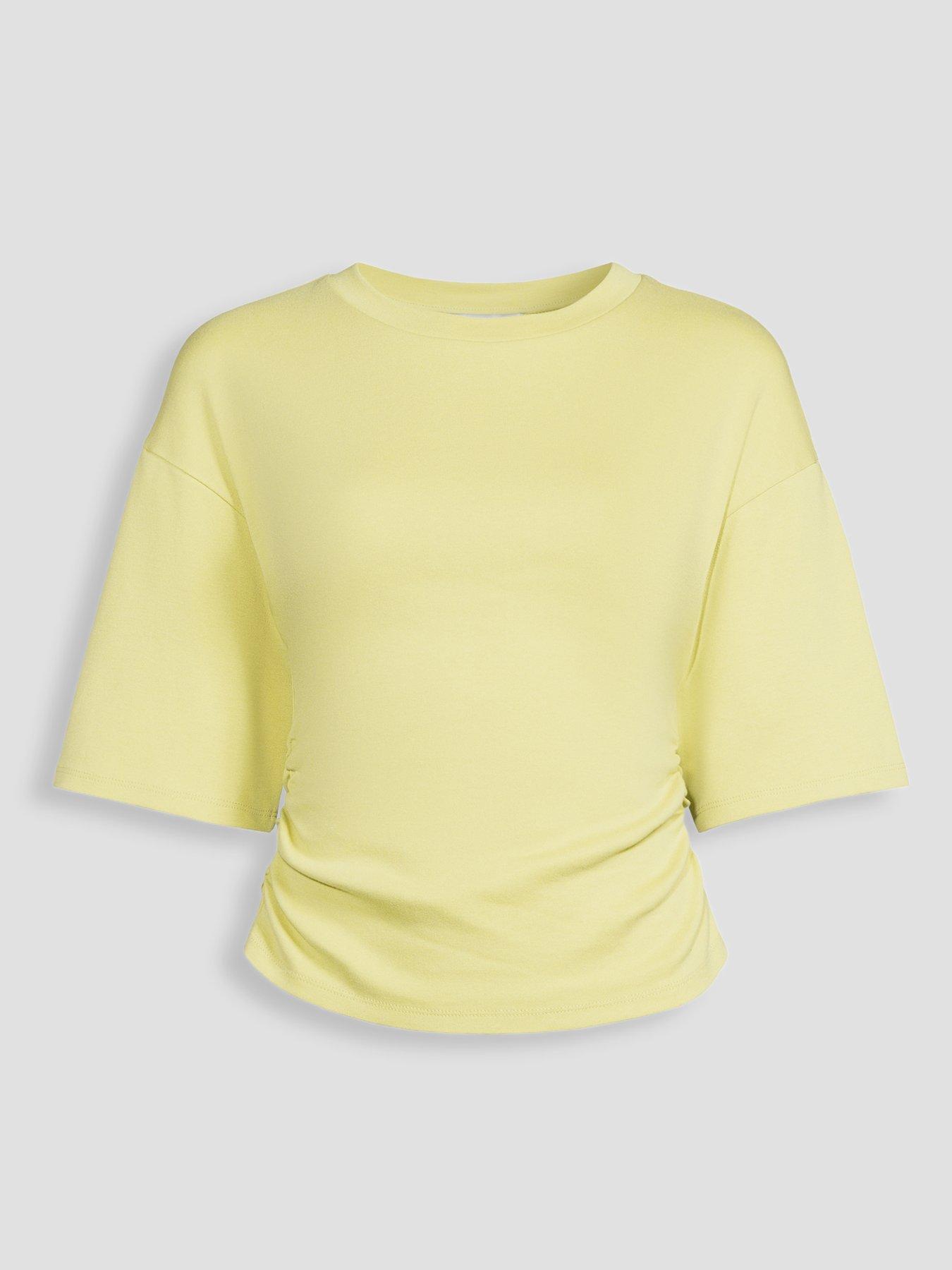 Image 7 of 7 of The Very Collection Ruched Waist T-Shirt - Green