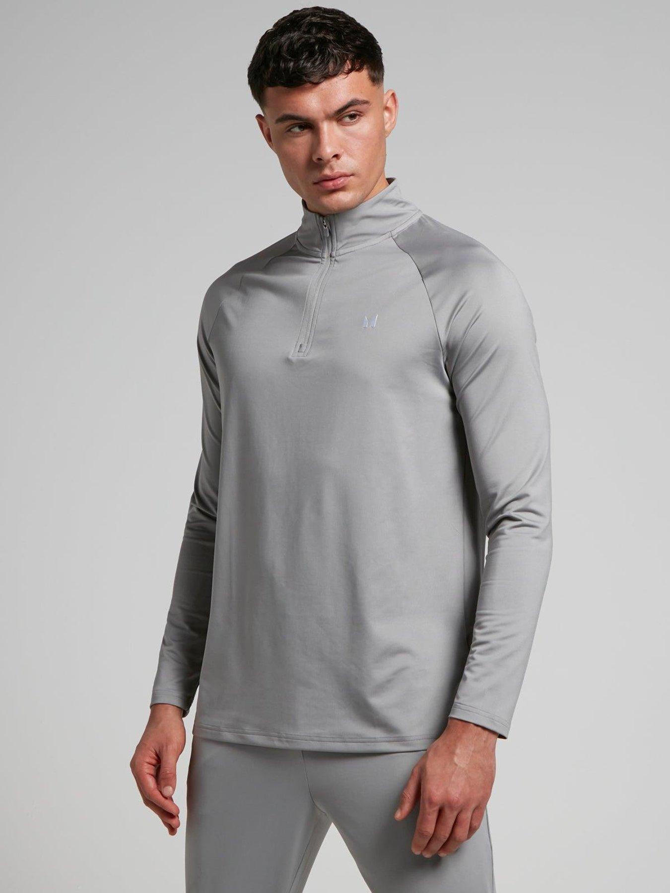  image of myprotein-mens-training-essentials-14-zip-grey