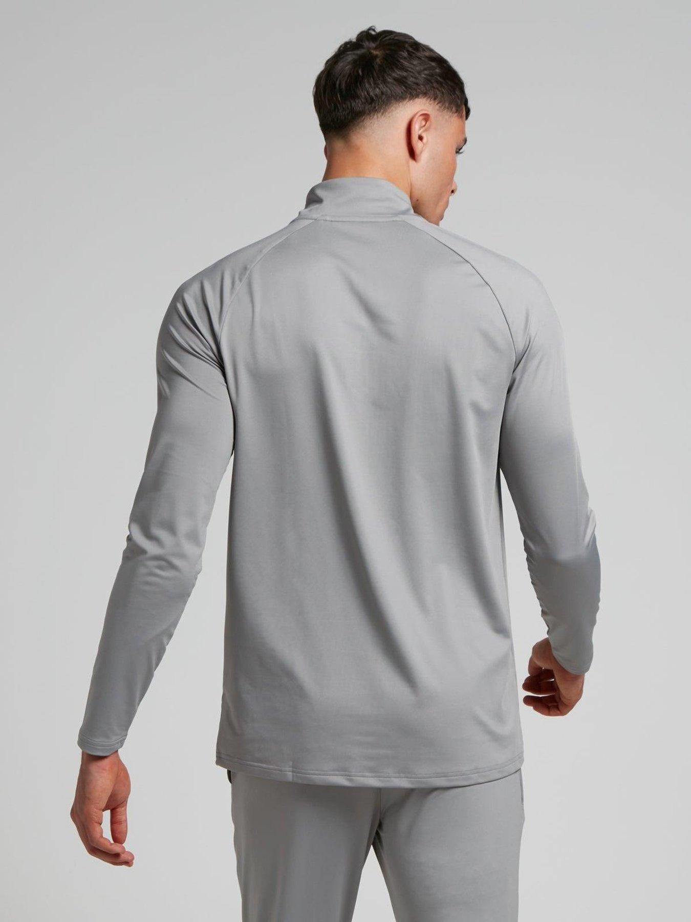  image of myprotein-mens-training-essentials-14-zip-grey