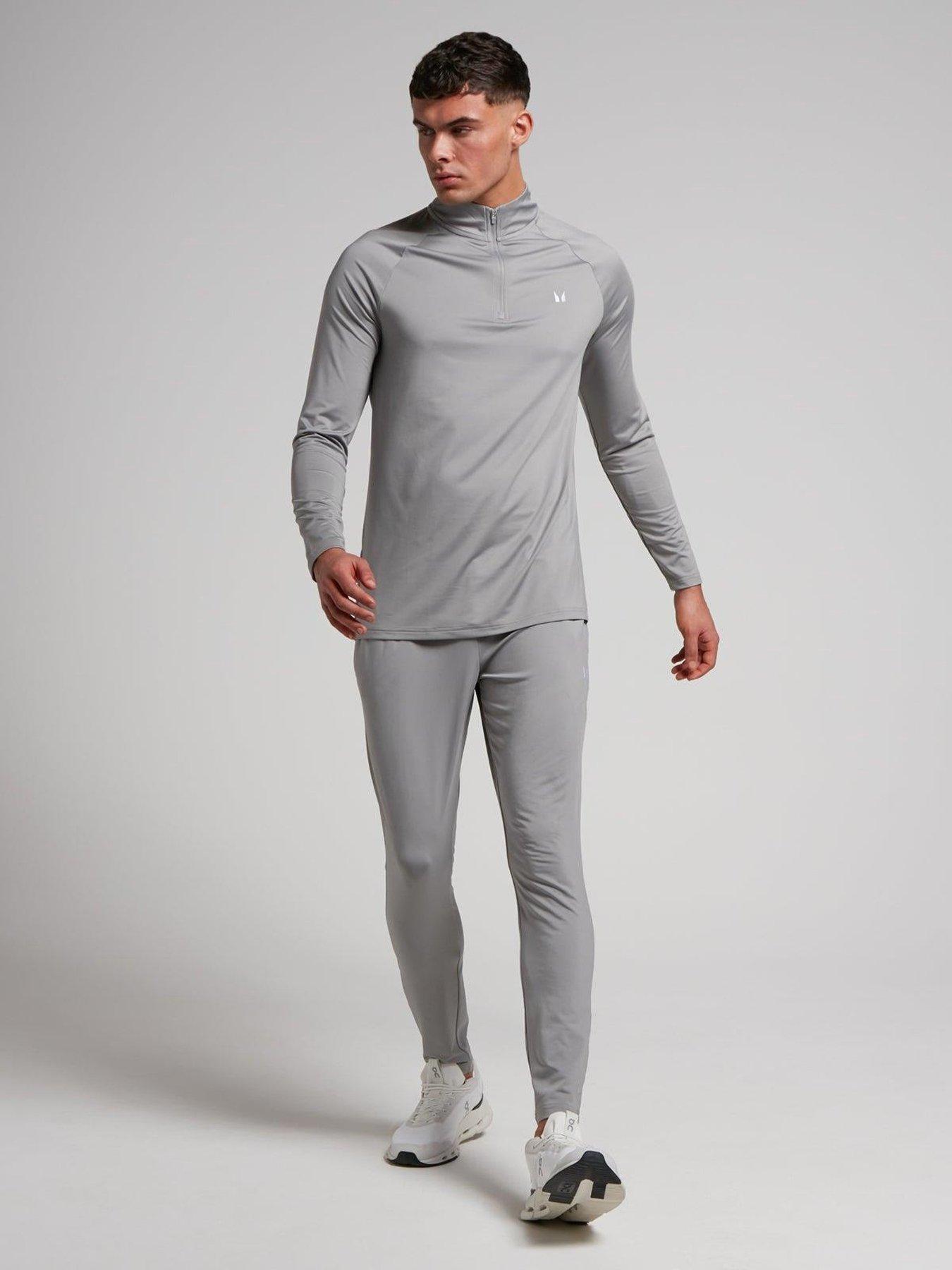  image of myprotein-mens-training-essentials-14-zip-grey