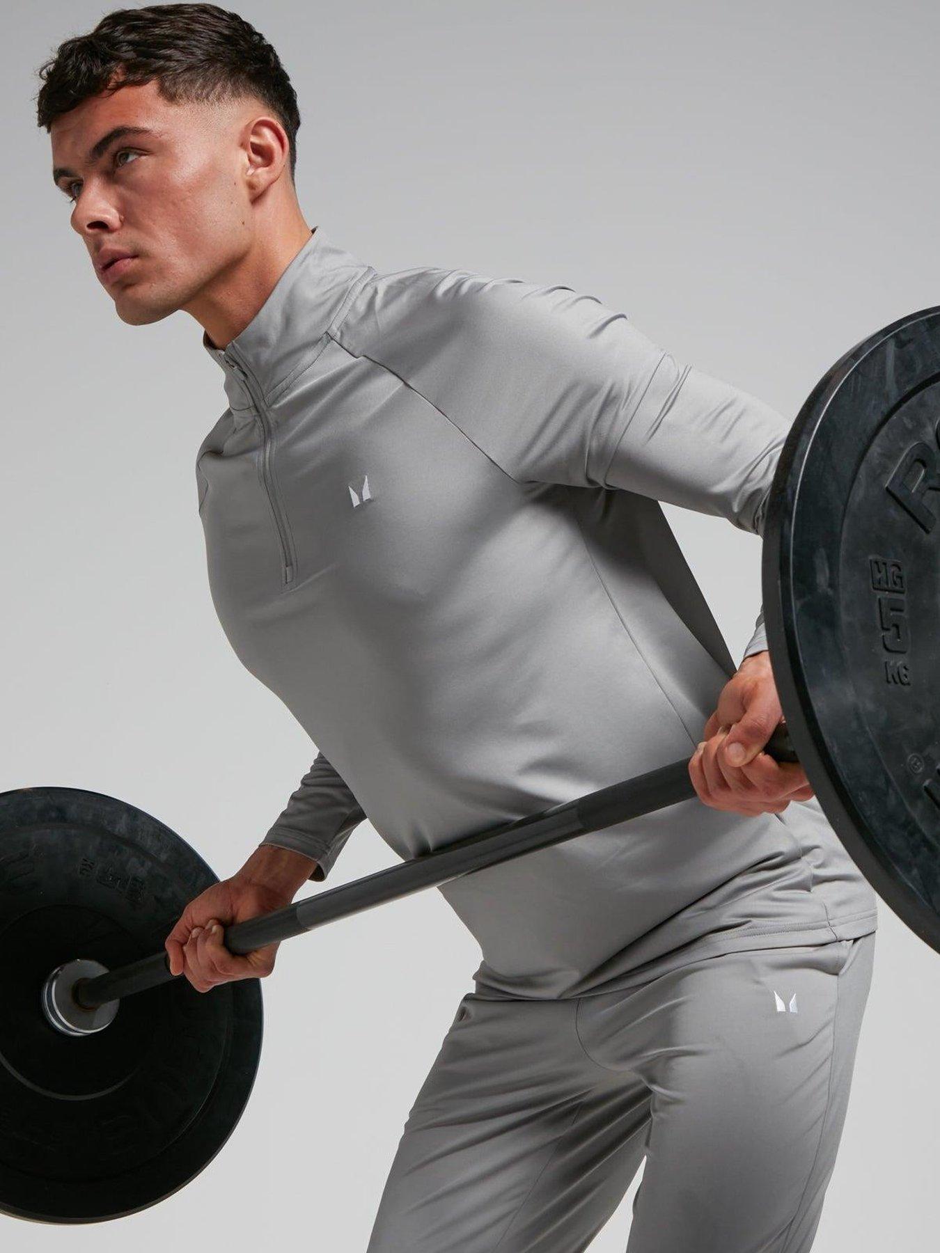  image of myprotein-mens-training-essentials-14-zip-grey