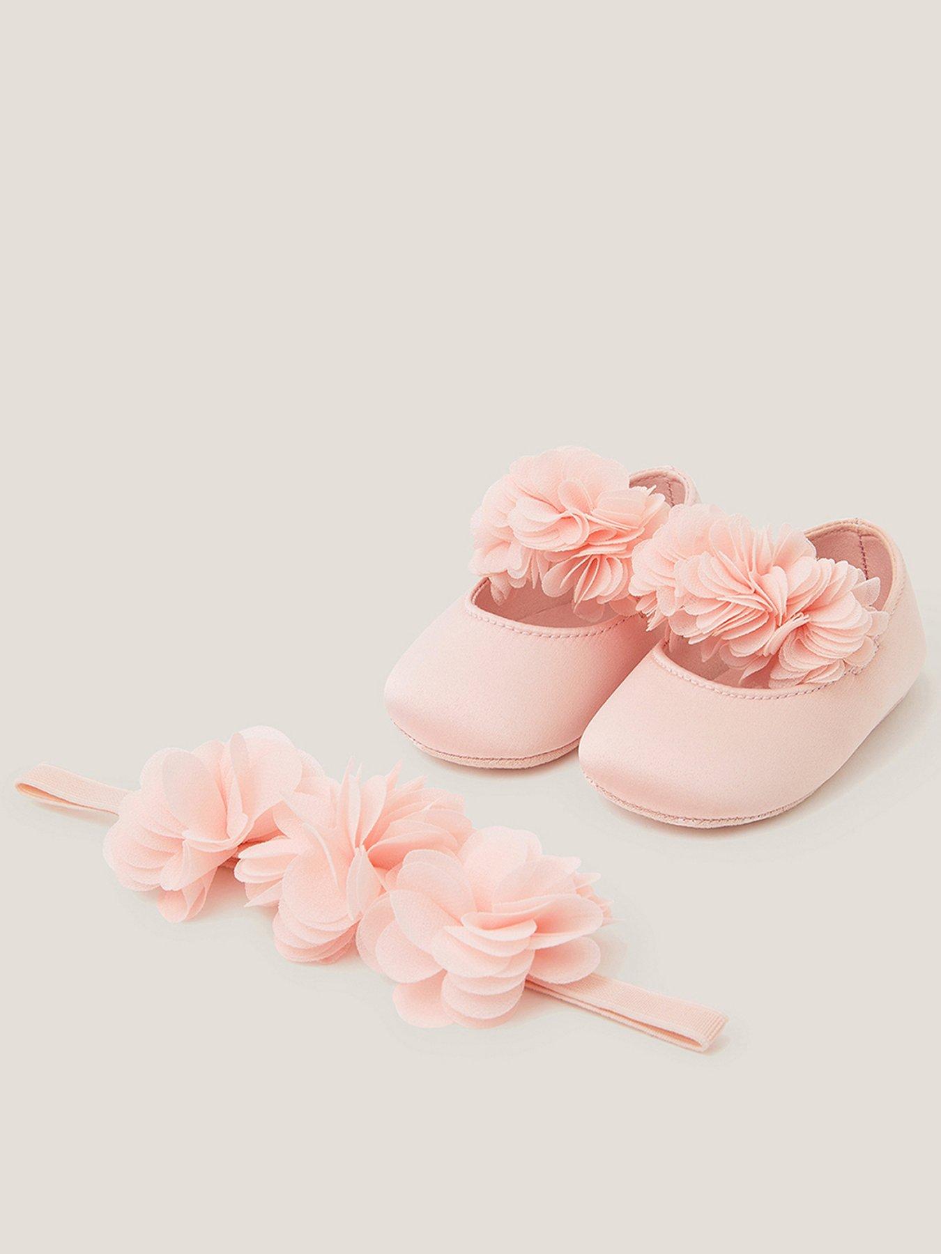 monsoon-baby-girls-pom-flower-booties-and-bando-set-pink
