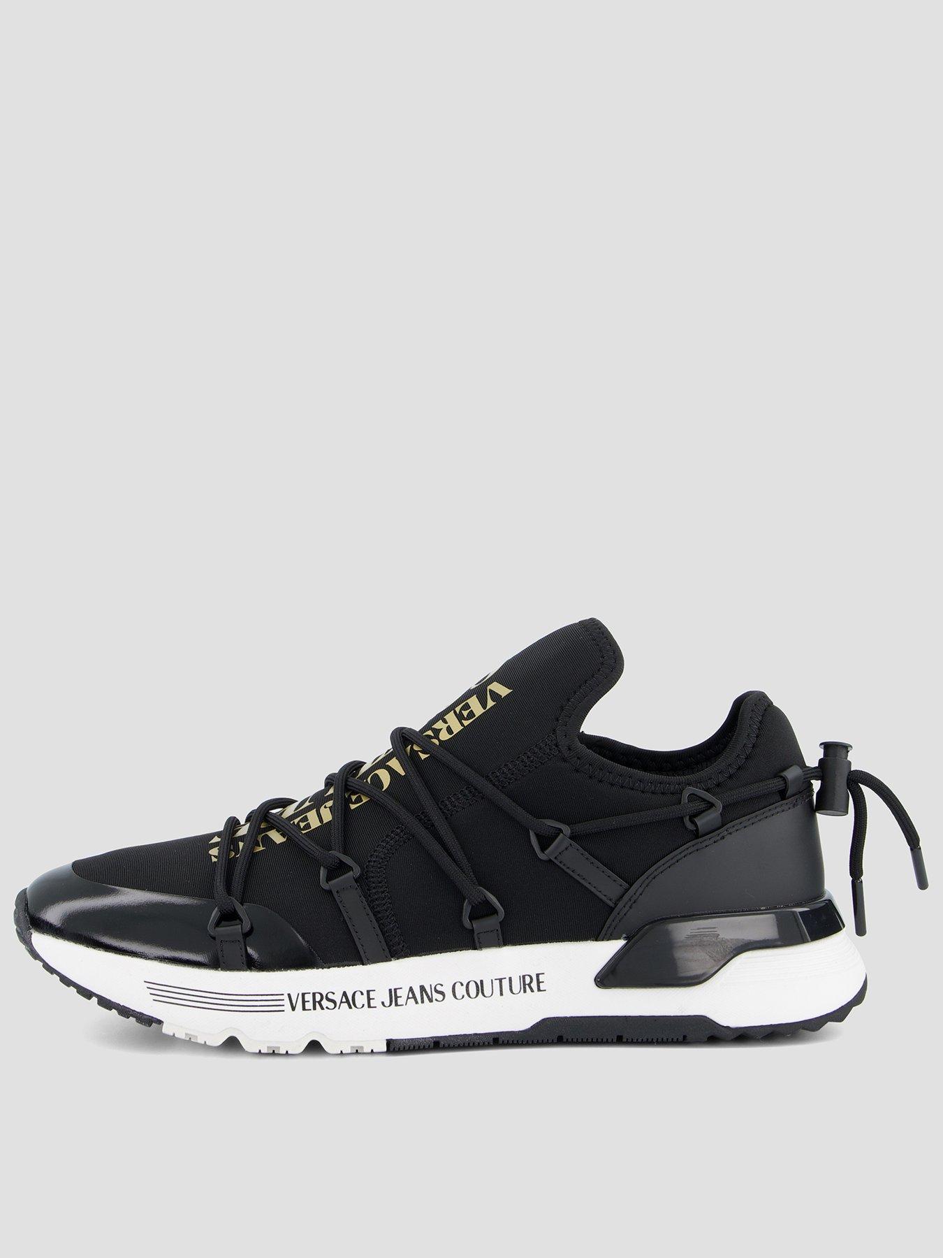Versace Jeans Couture Neoprene Logo Trainers - Black