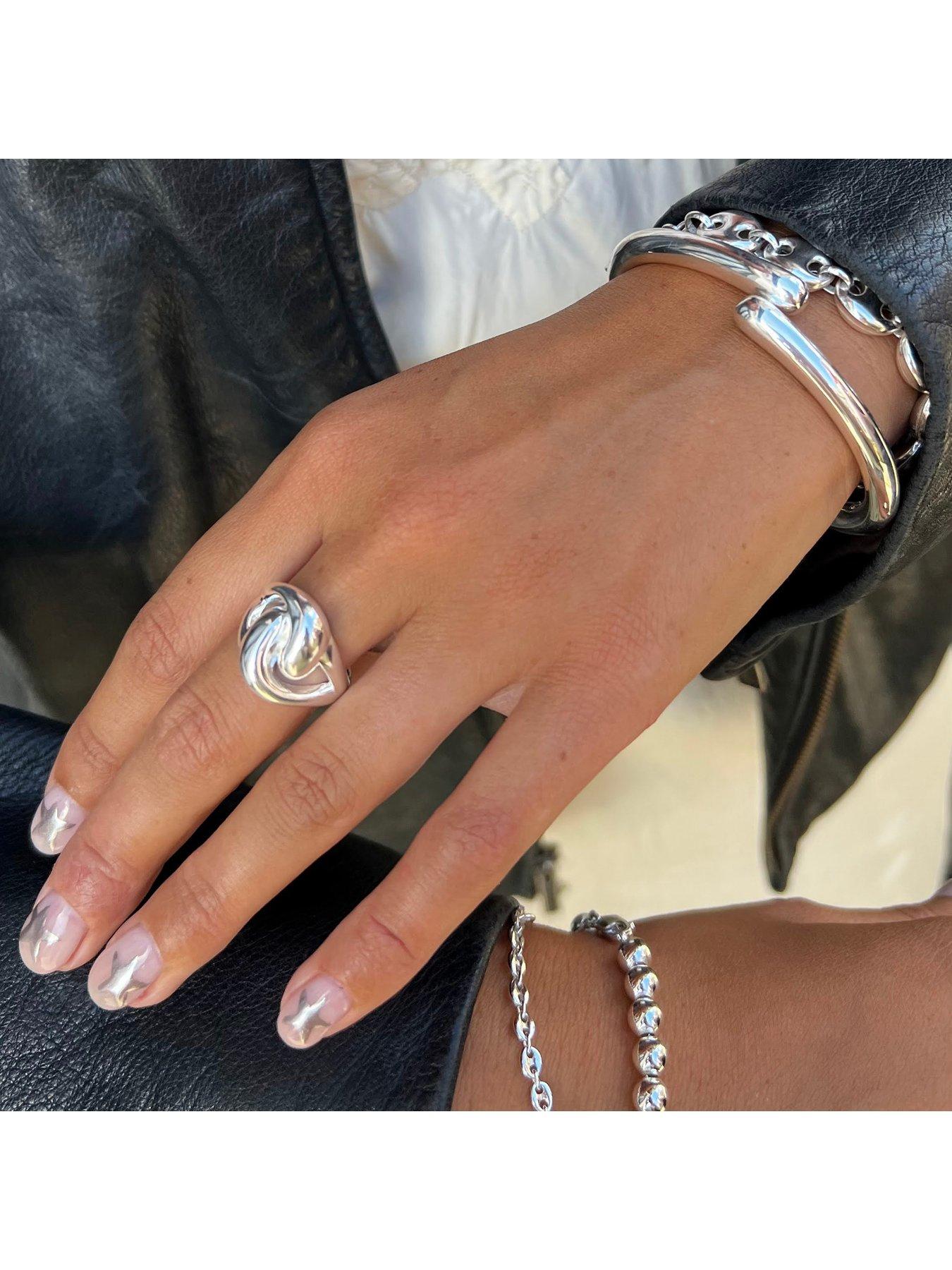 Image 2 of 5 of Seol + Gold Sterling Silver Chunky Twist Ring