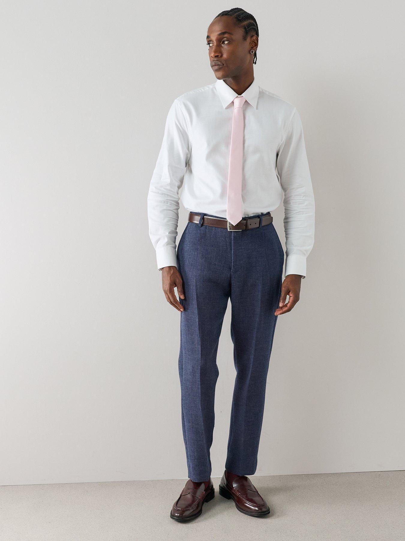 Image 3 of 7 of The Very Collection Long Sleeve Premium Formal Shirt - White