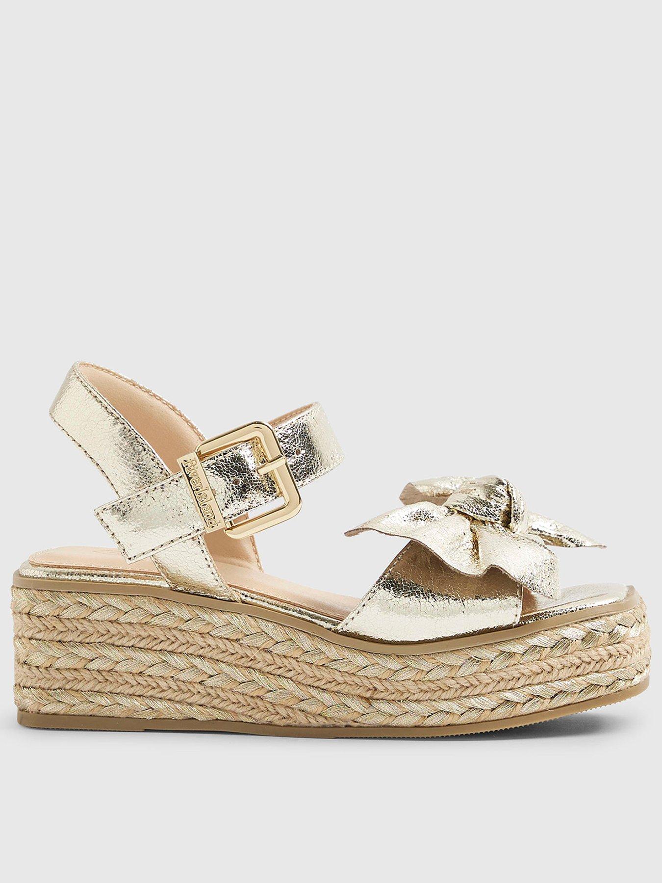 river-island-older-girls-metallic-bow-wedge-sandals-gold