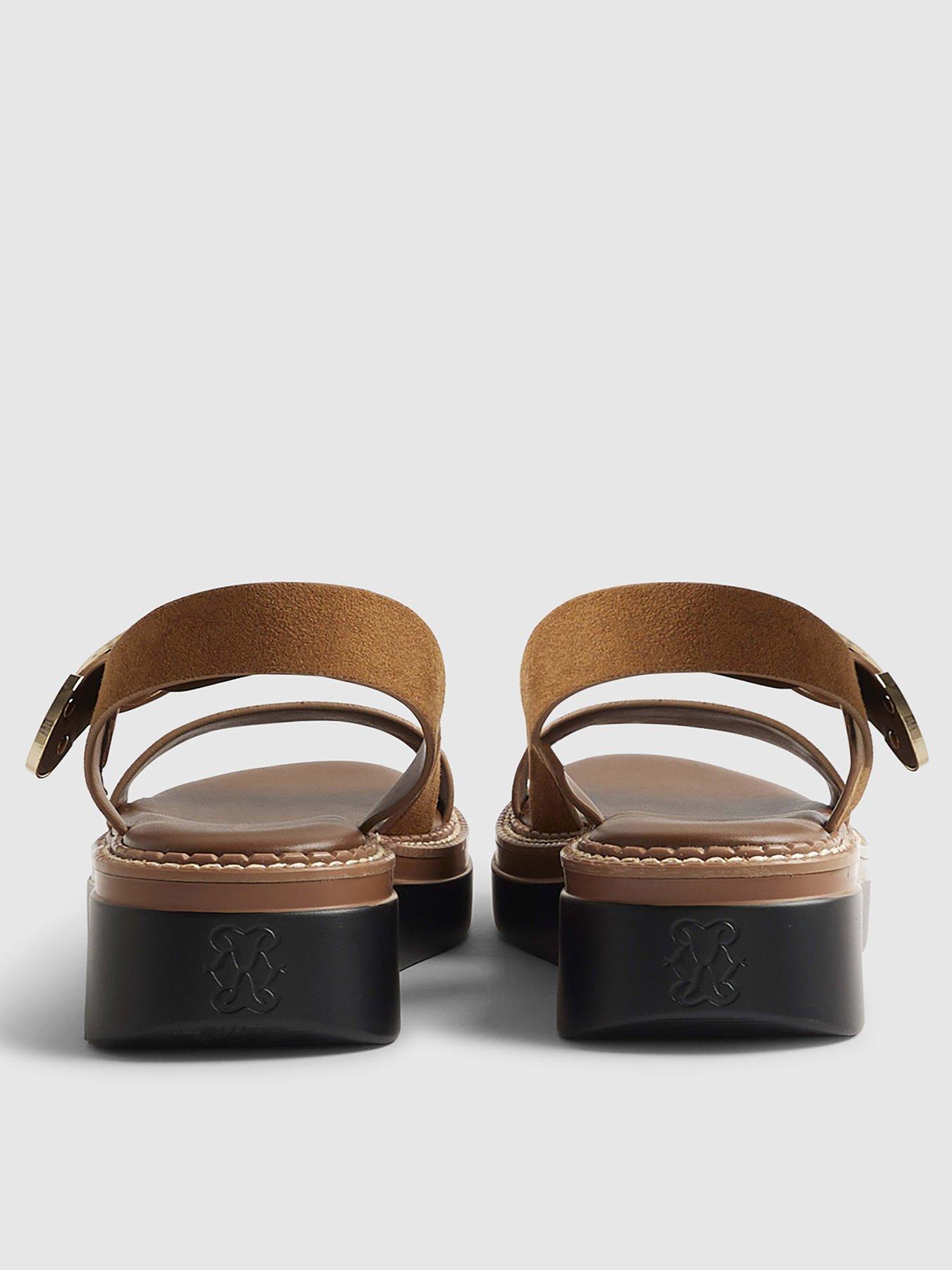  image of river-island-wide-ring-block-flatform-brown