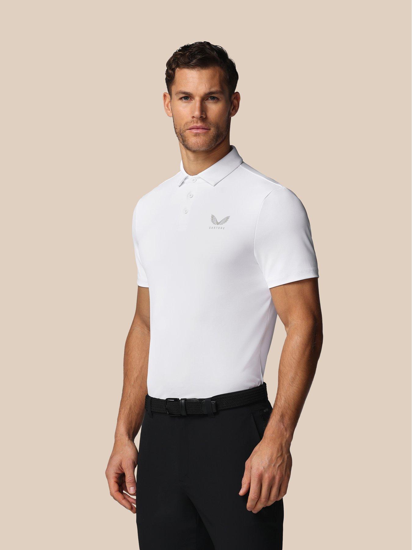 Image 1 of 7 of Castore Mens Golf Essential Polo - White