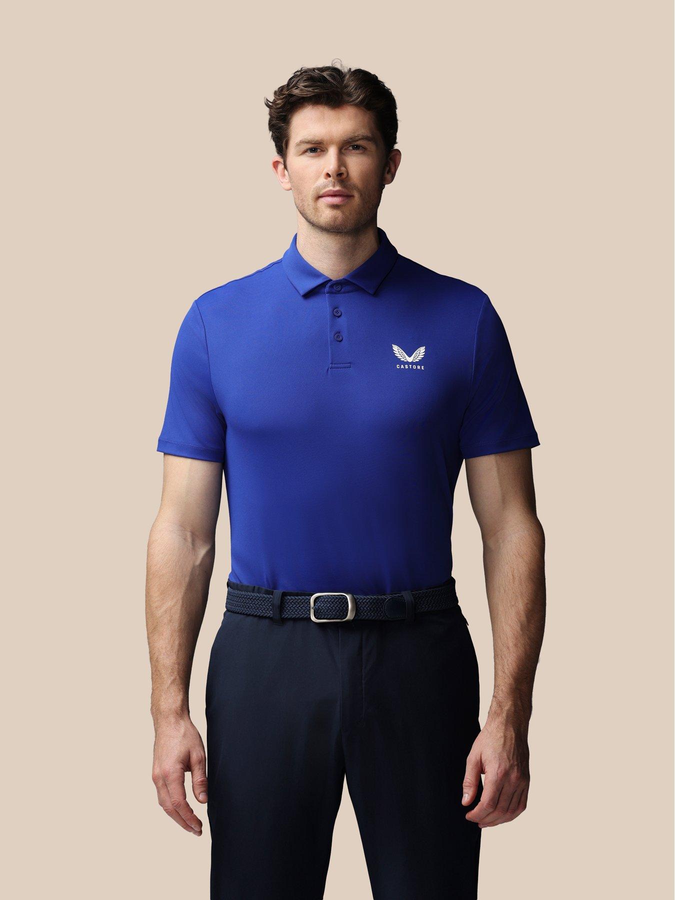Castore Mens Golf Essential Polo - Dark Blue