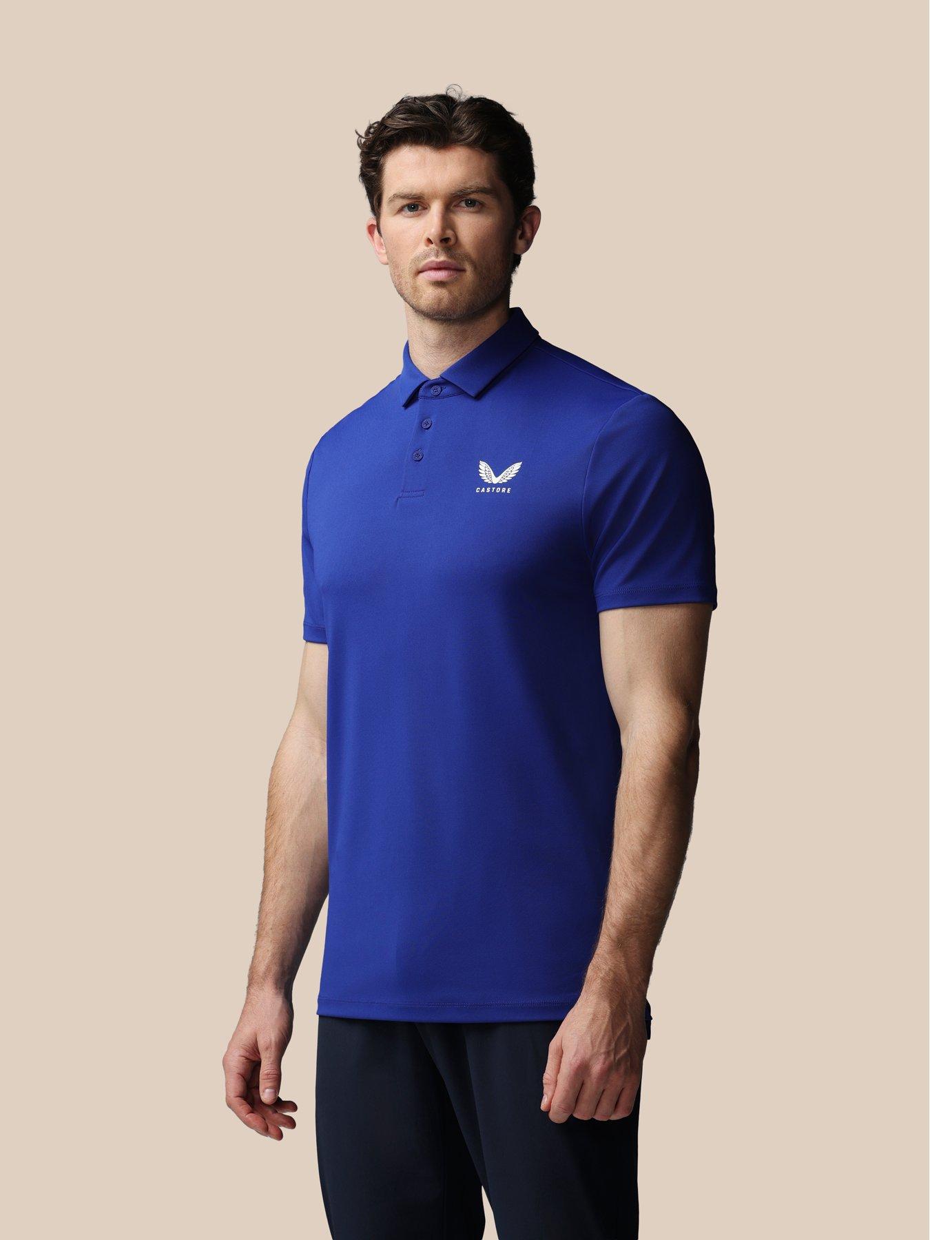  image of castore-mens-golf-essential-polo-dark-blue