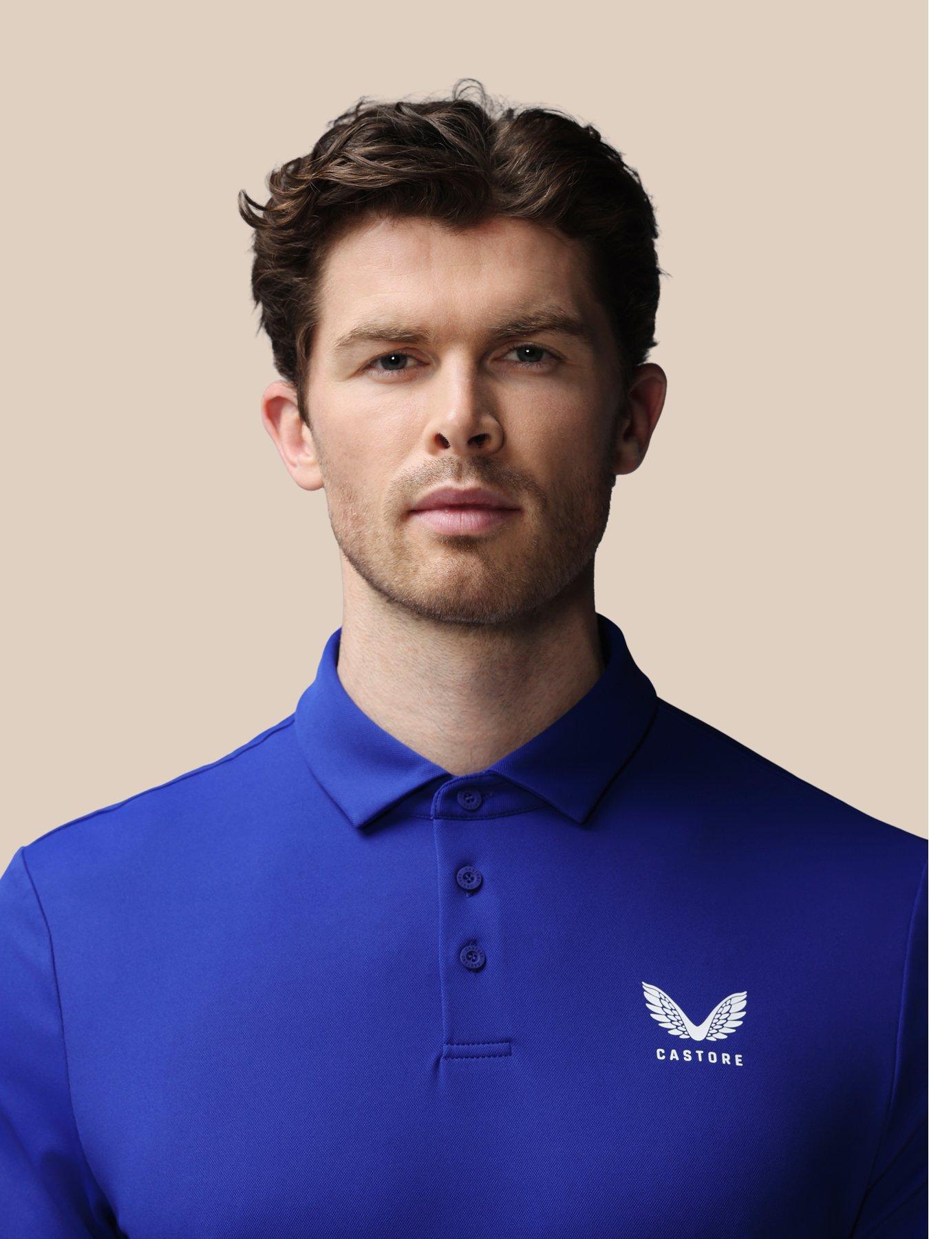  image of castore-mens-golf-essential-polo-dark-blue