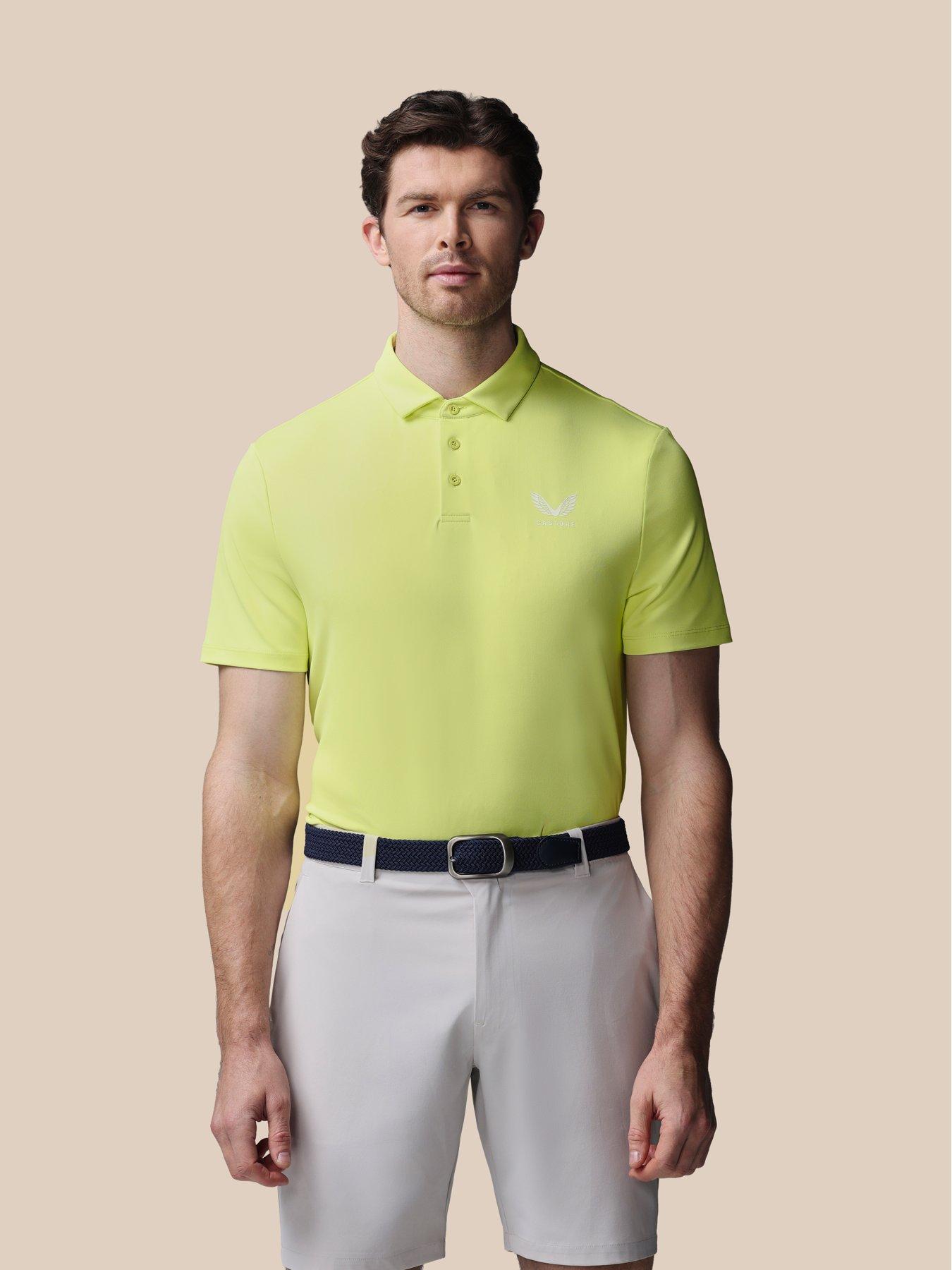 Castore Mens Golf Essential Polo - White