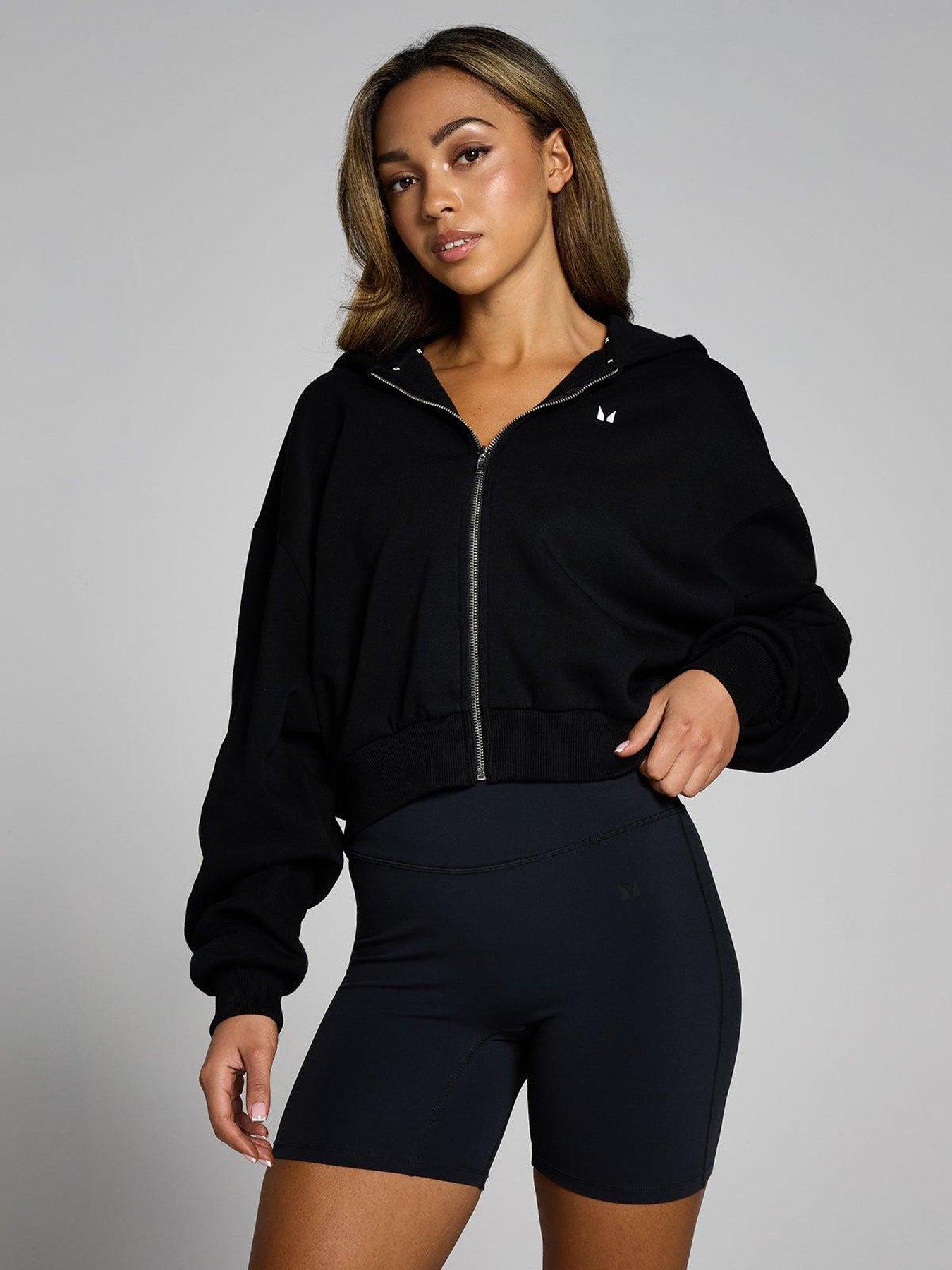 MyProtein Womens Training Basics Zip Through Hoodie - Black