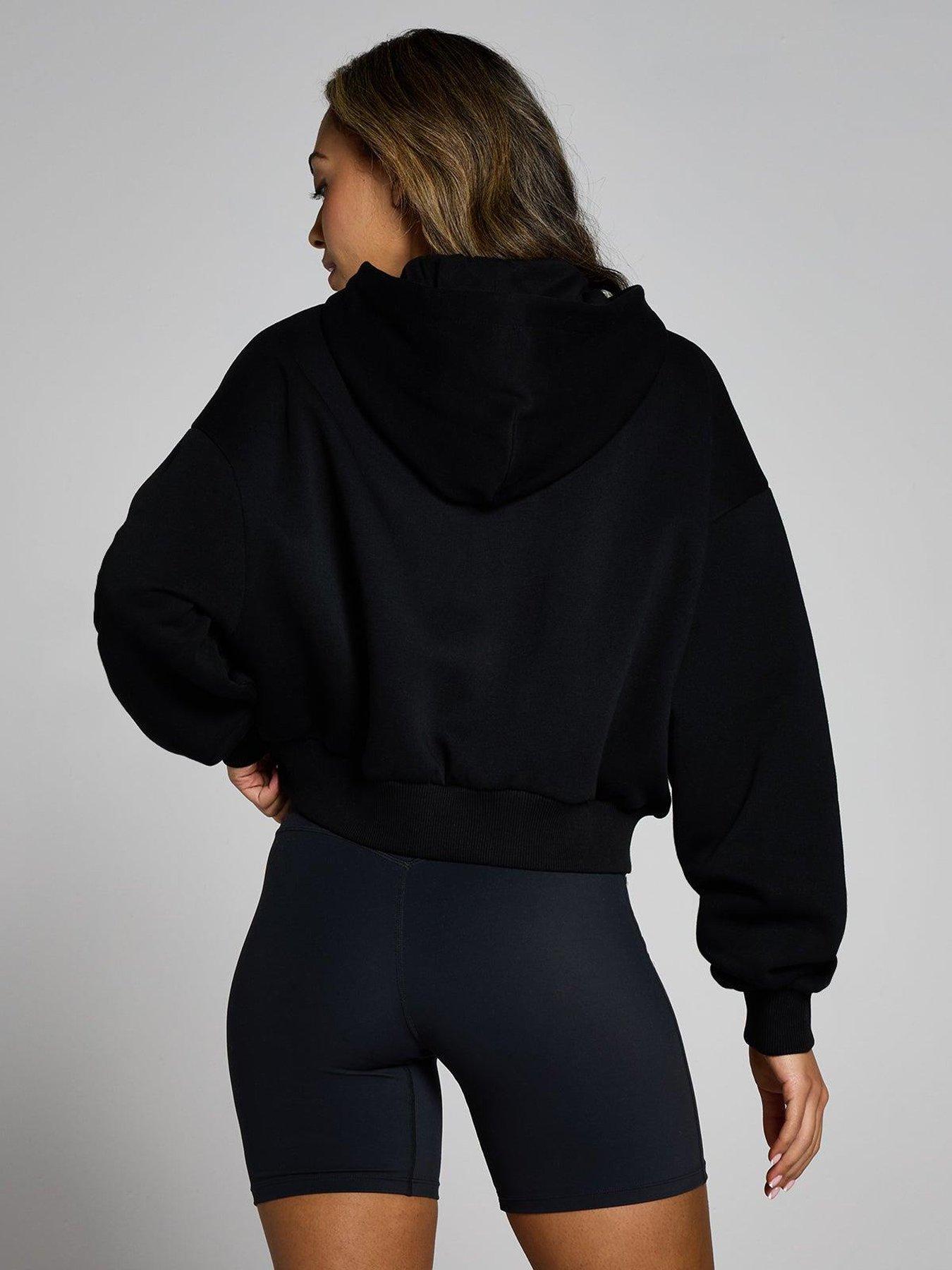 Image 2 of 4 of MyProtein Womens Training Basics Zip Through Hoodie - Black