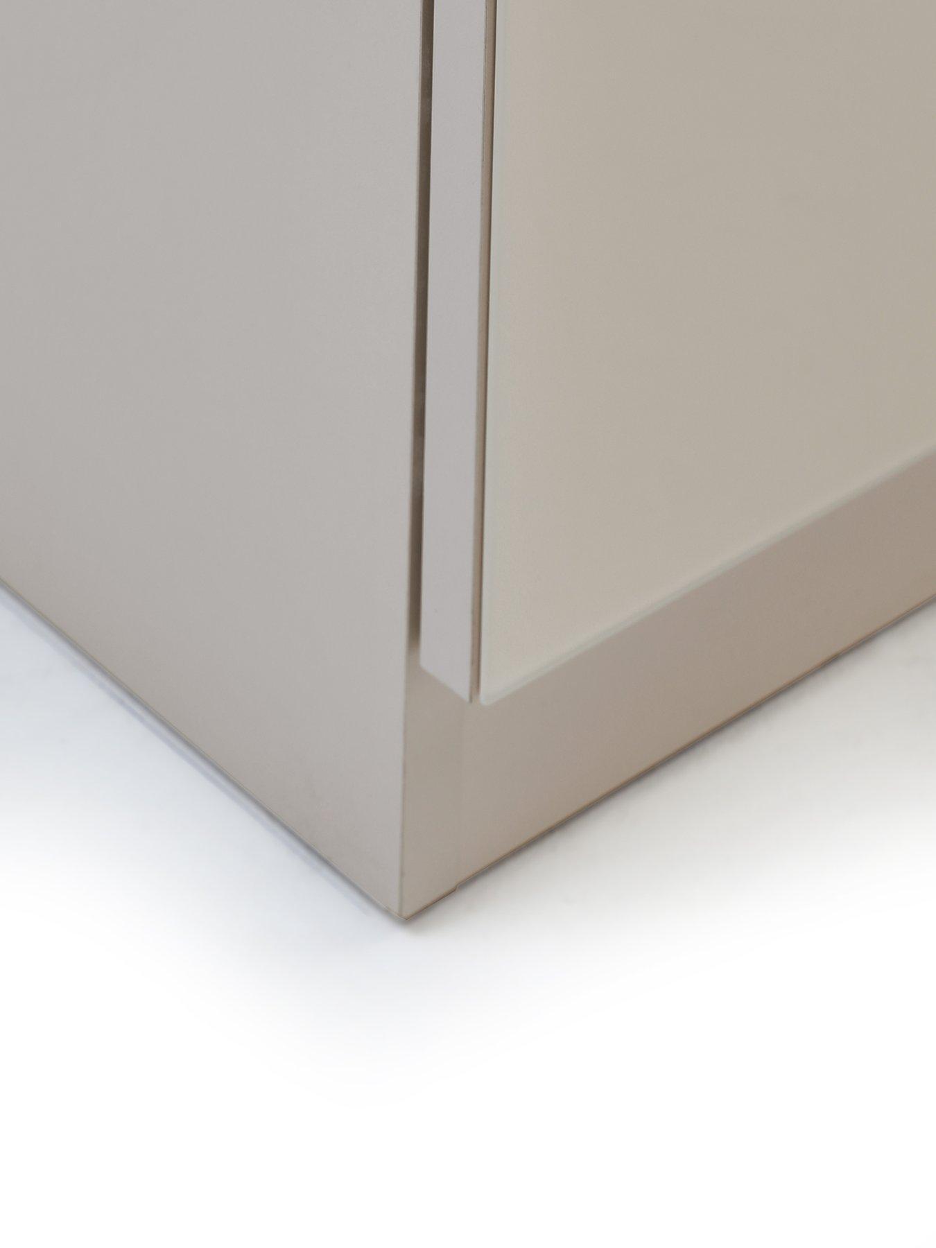 Image 7 of 7 of The Very Collection Palma Glass 6 Drawer Chest - Oatmeal