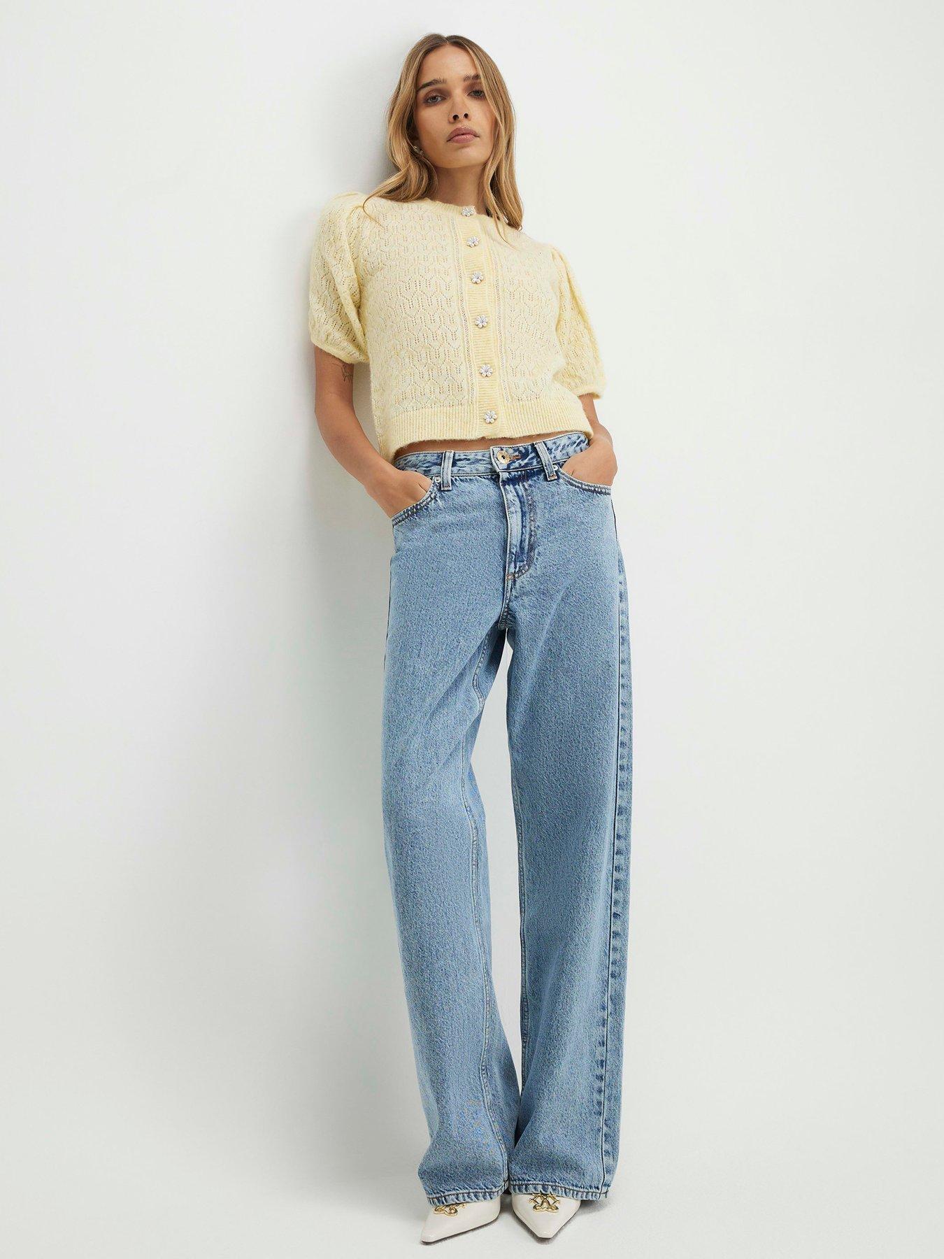  image of river-island-bubble-cardigan-yellow