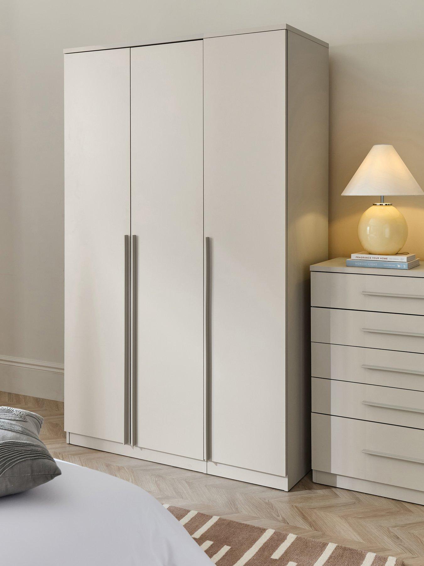 The Very Collection Murcia 3 Door Wardrobe - Oatmeal - FSC® Certified