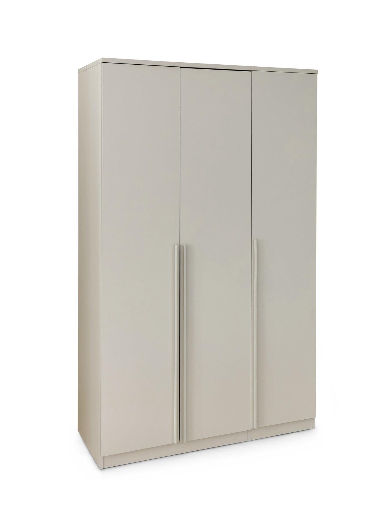 Image 3 of 7 of The Very Collection Murcia 3 Door Wardrobe - Oatmeal - FSC&reg; Certified