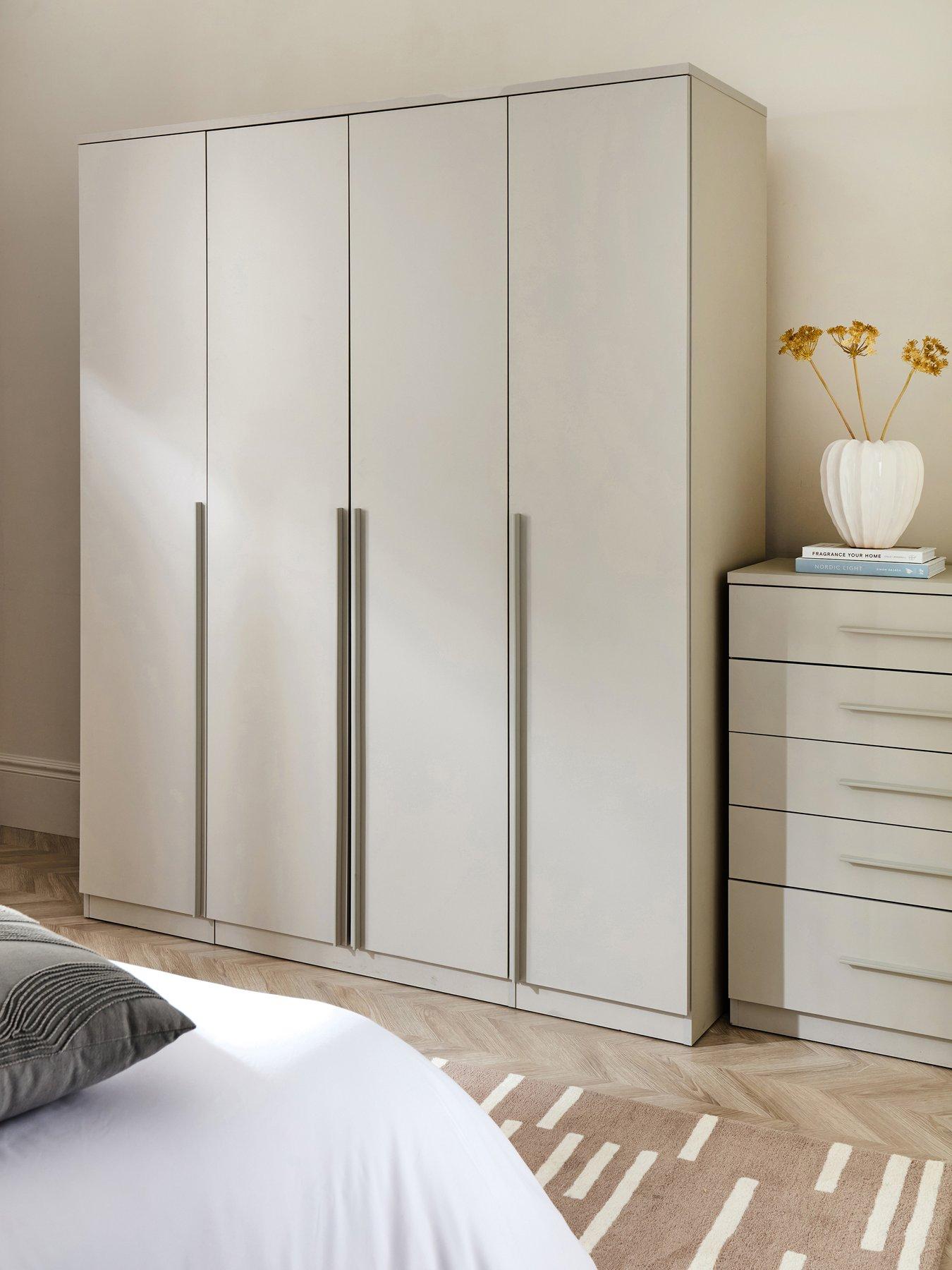Image 1 of 7 of The Very Collection Murcia 4 Door Wardrobe - Oatmeal - FSC&reg; Certified